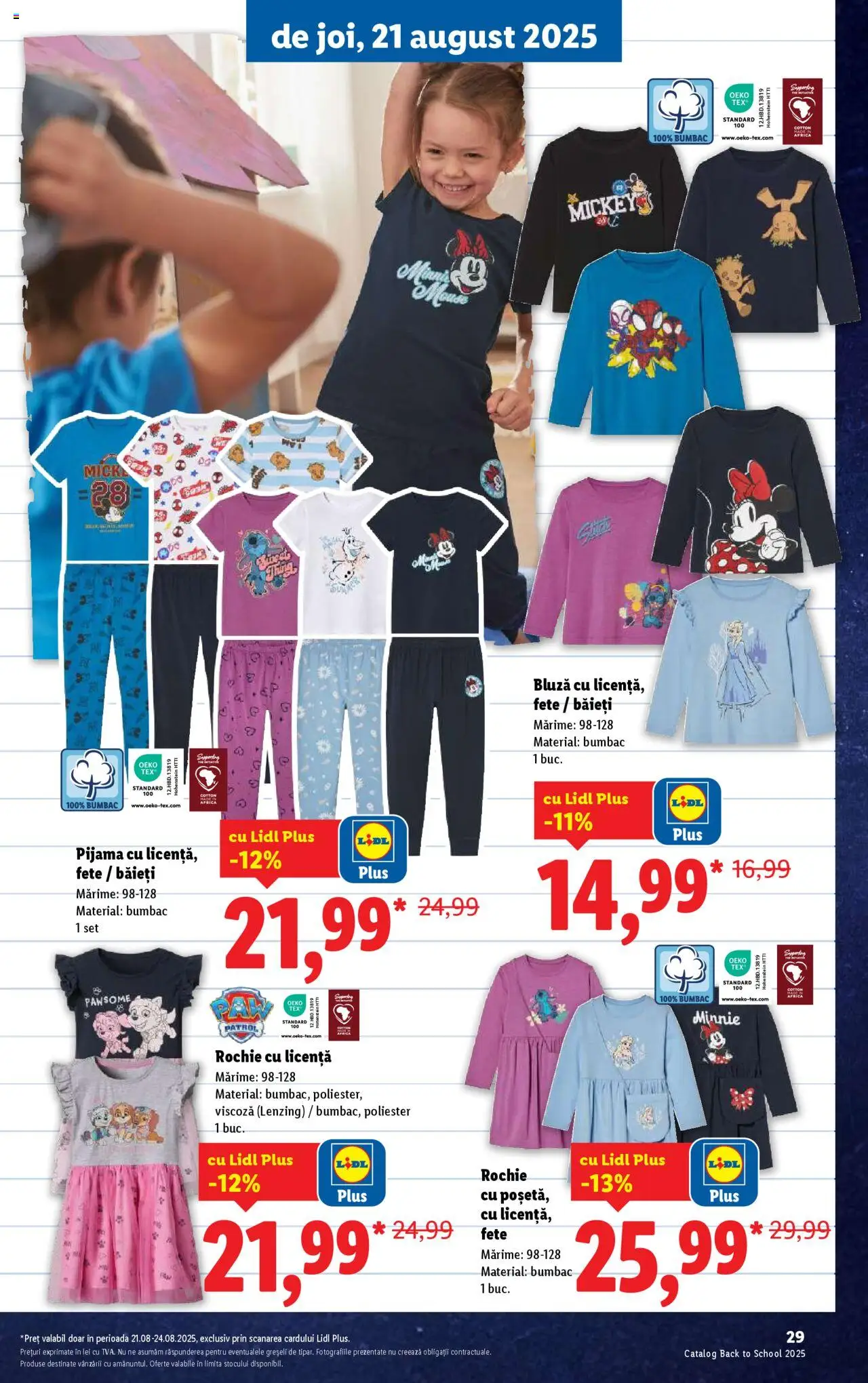 Lidl - Din nou la școală! – valabil de la 11.08.2025 | Pagină: 29 | Produse: Rochie, Bluză