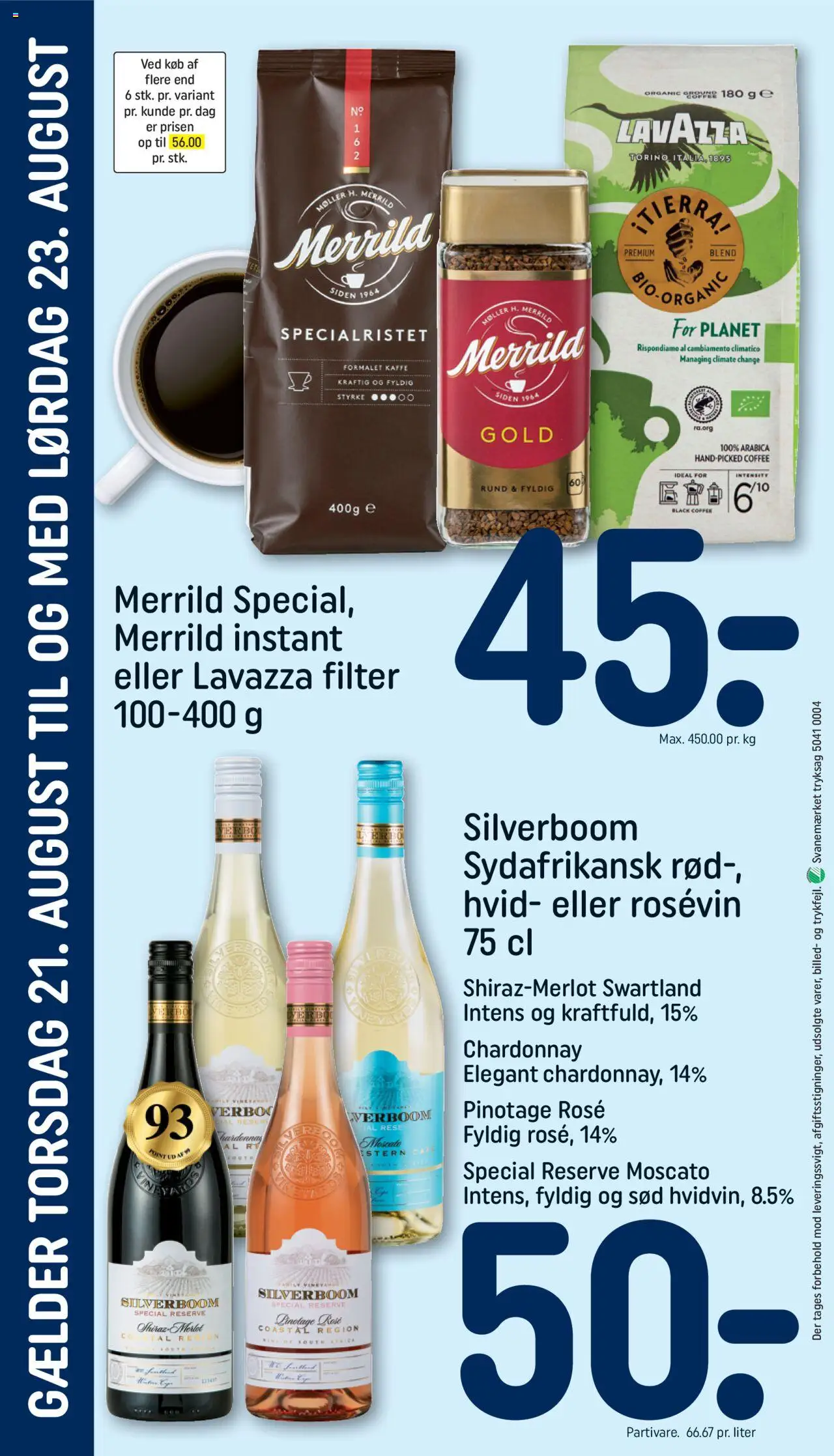 Rema 1000 Tilbudsavis gyldig fra 21.08.2025 | Side: 4 | Produkter: Kaffe