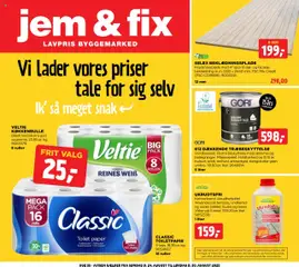 Eksempel på tilbudsavis Jem & fix - Tilbudsavis fra butik Jem & fix gyldig fra 24.08.2025