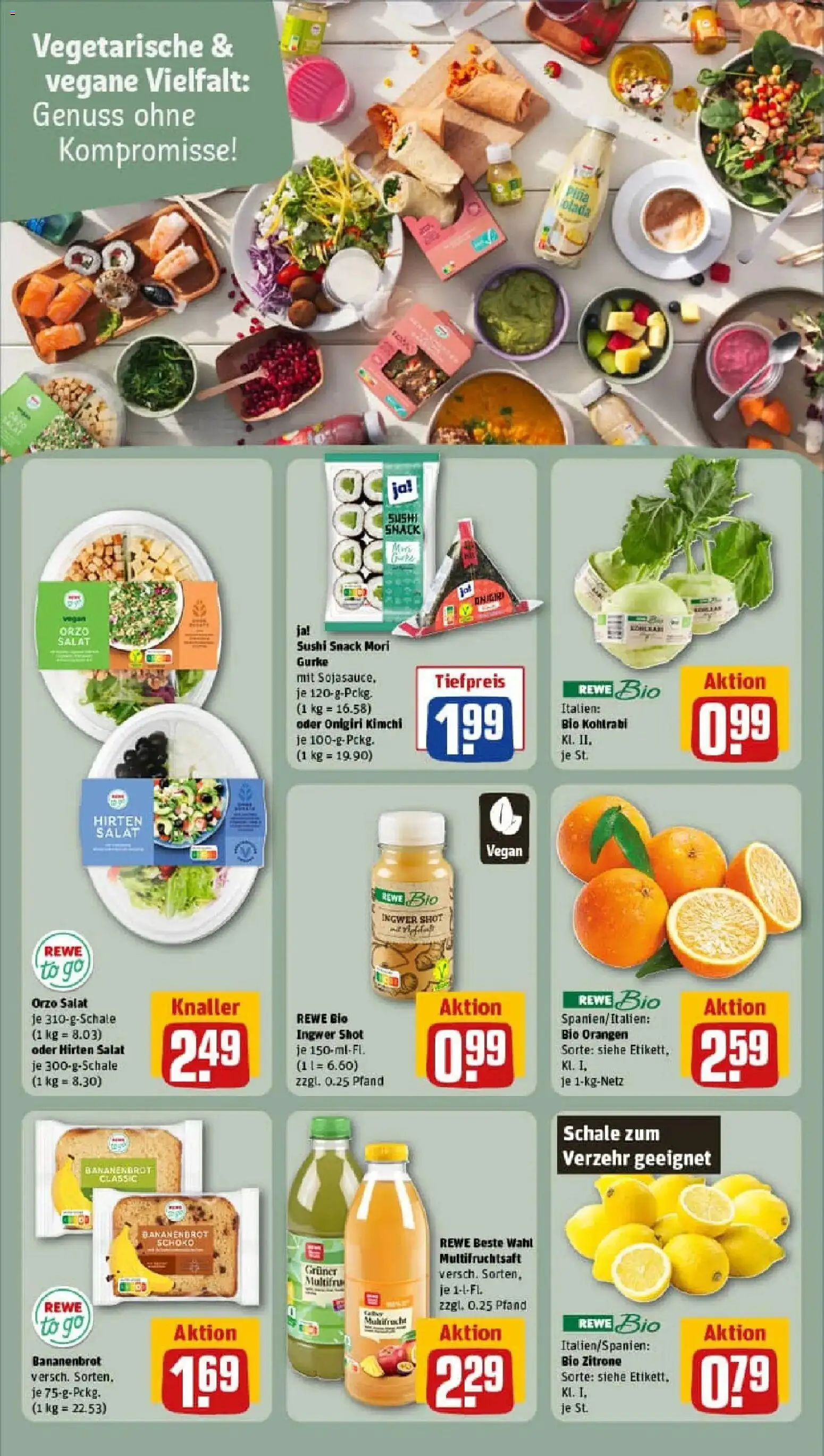 Rewe prospekt Dresden / Innere Altstadt	 – gültig ab 18.01.2026 | Seite: 18 | Produkte: Kohlrabi, Orangen, Zitrone, Salat