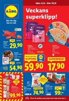 Lidl - erbjudanden - Förhandsvisning av reklamblad från butik Lidl aktuell från 04.08.2025