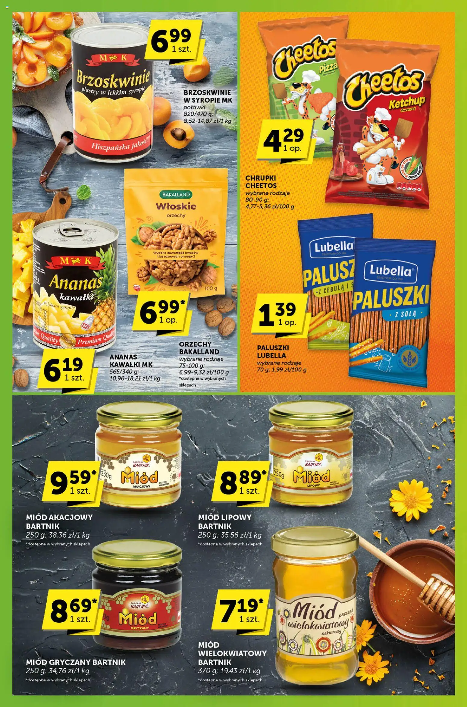 Groszek Gazetka - Sprawdź, co więcej od 19.02.2026 | Strona: 6 | Produkty: Miód, Chrupki, Paluszki, Orzechy