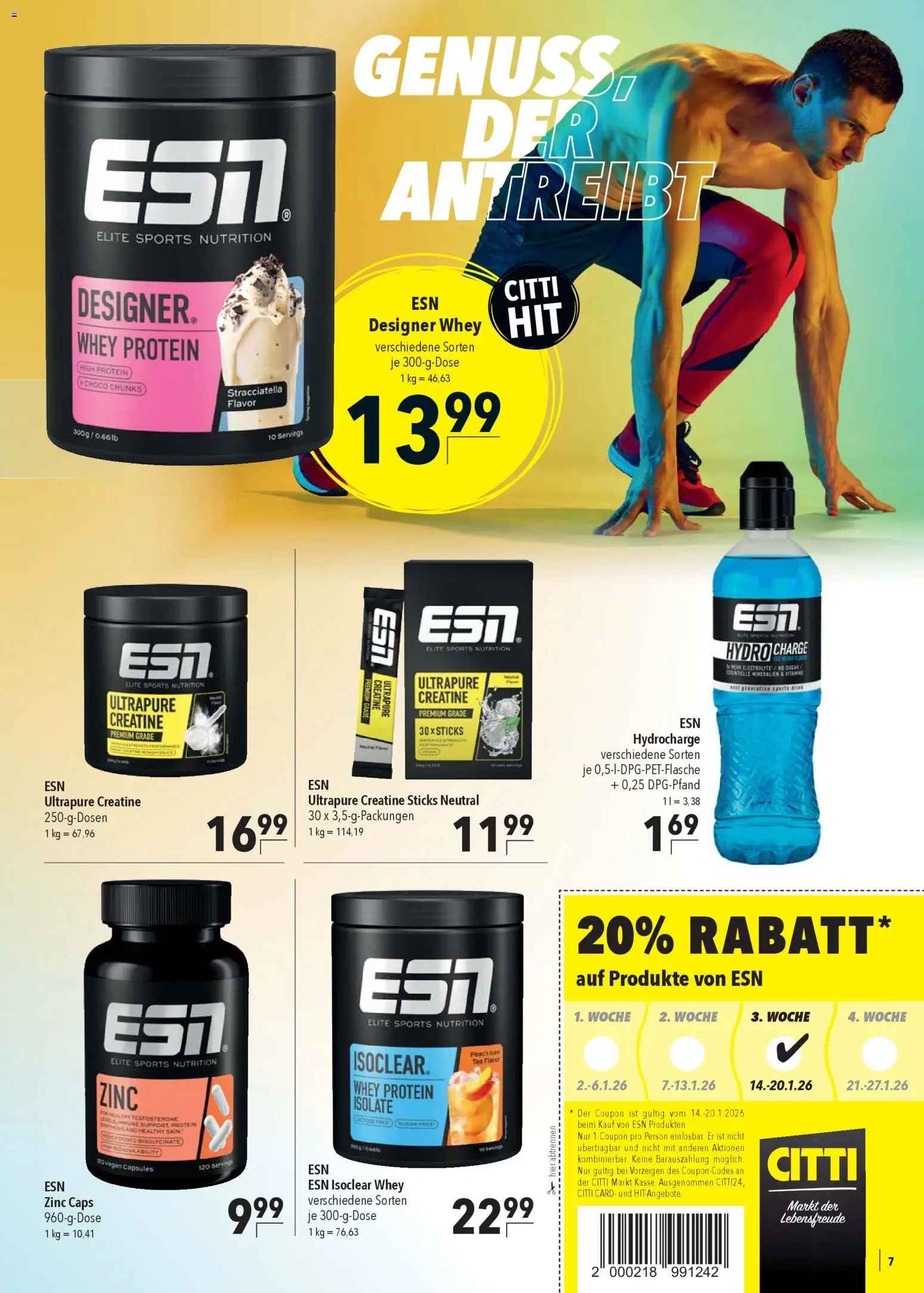 CITTI Markt Sportlernahrung – gültig ab 02.01.2026 | Seite: 7