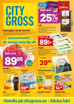 City Gross - erbjudanden - Förhandsvisning av reklamblad från butik City Gross aktuell från 15.09.2025