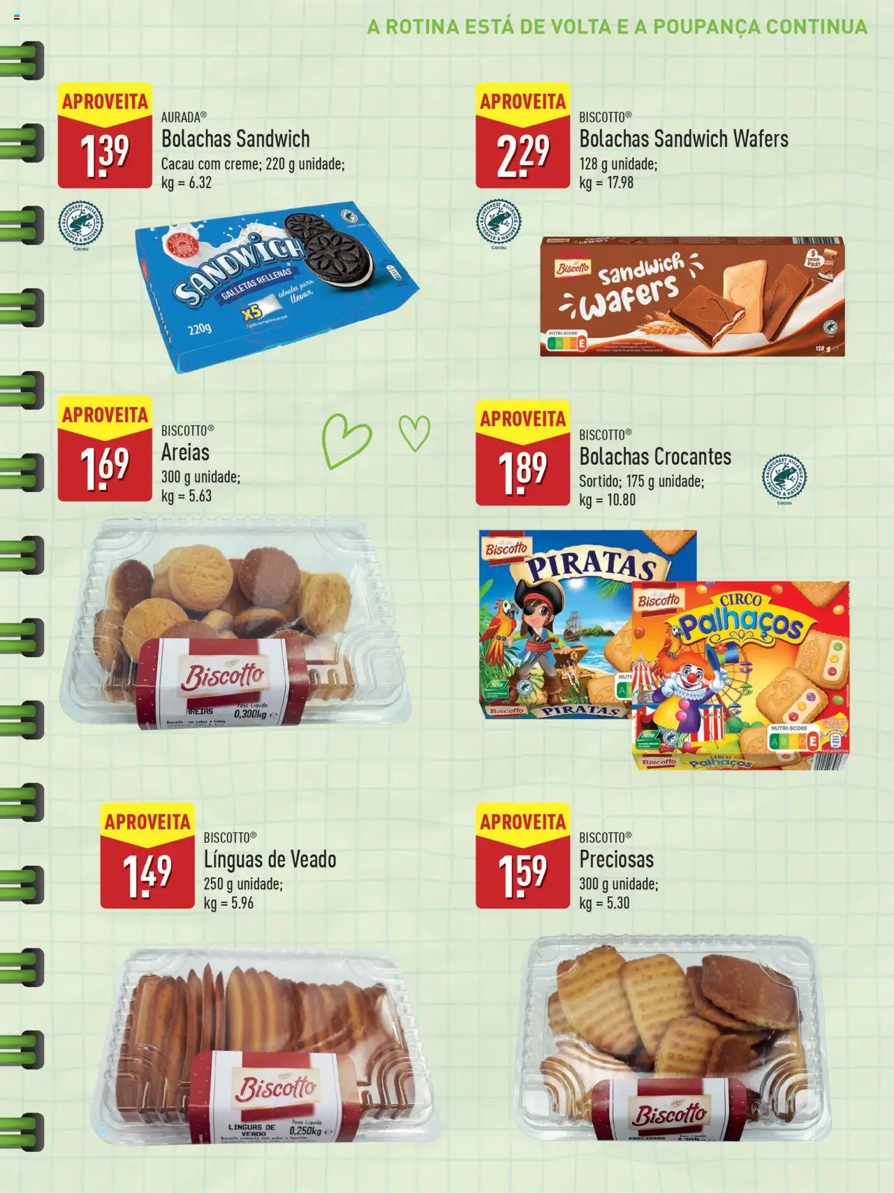 Aldi Especial Regresso às Aulas │ válido de 12.09.2025 | Página: 17 | Produtos: Bolachas