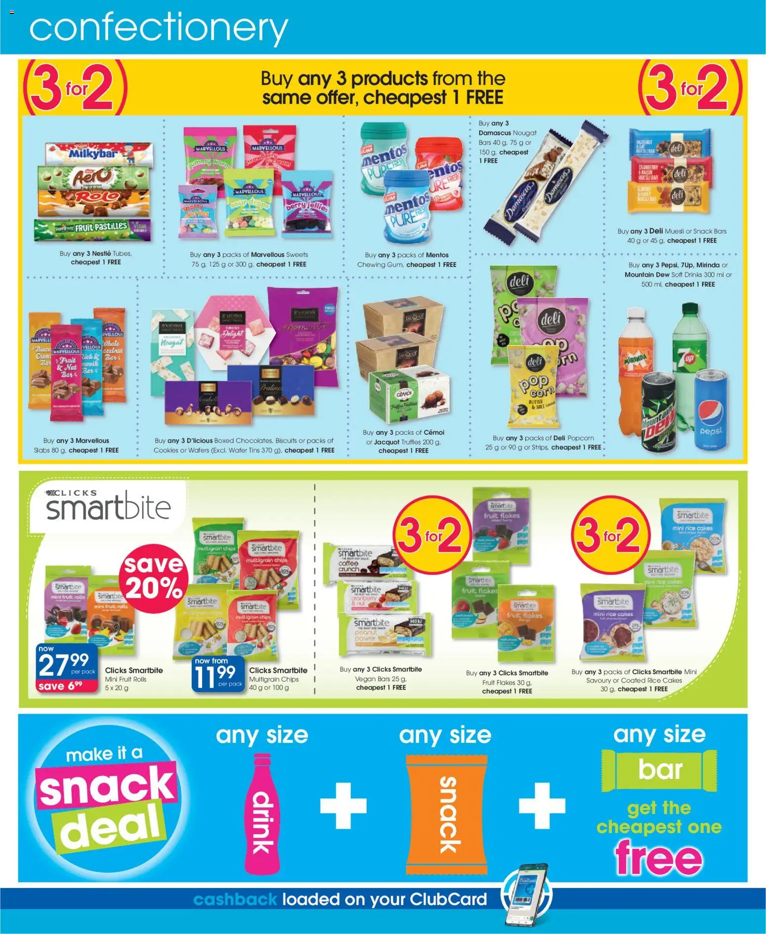New Clicks catalogue – valid from 25.02.2026 | Page: 46 | Products: Sweets, Corn, Rice, Flakes