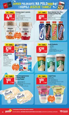 POLOmarket Gazetka od 09.07.2025 | Strona: 36 | Produkty: Serek homogenizowany, Granola, Cappuccino, Jogurt