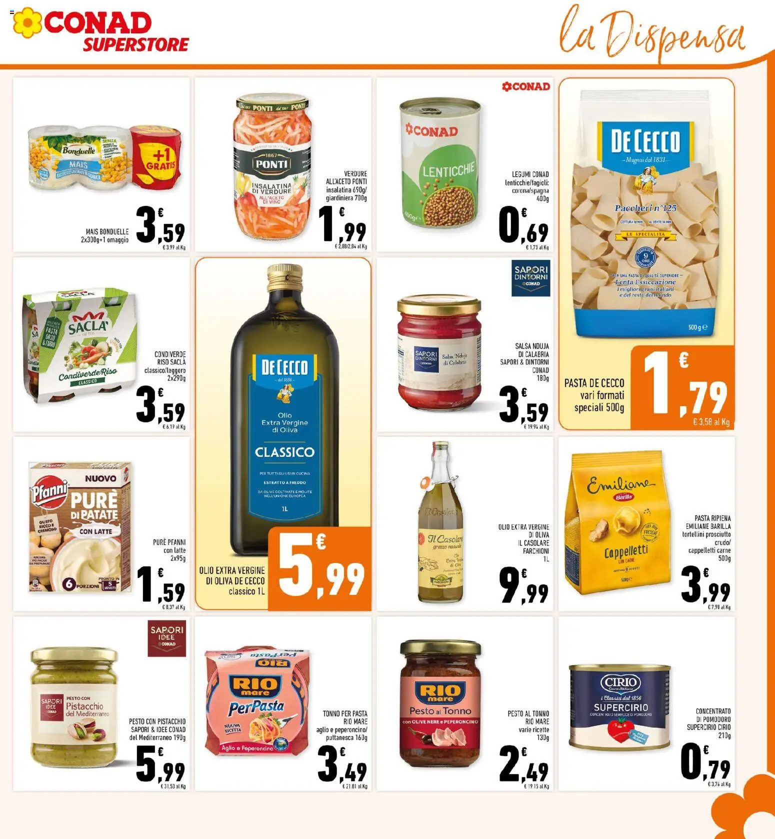 Volantino Conad del 29.01.2026 | Pagina: 21 | Prodotti: Salsa, Olio, Olive, Pesto