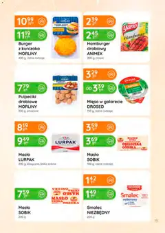 Pogląd oferty "Eurocash Gazetka" - ważna od 08.01.2026 | Strona: 15 | Produkty: Hamburger, Mięso, Masło lurpak, Masło