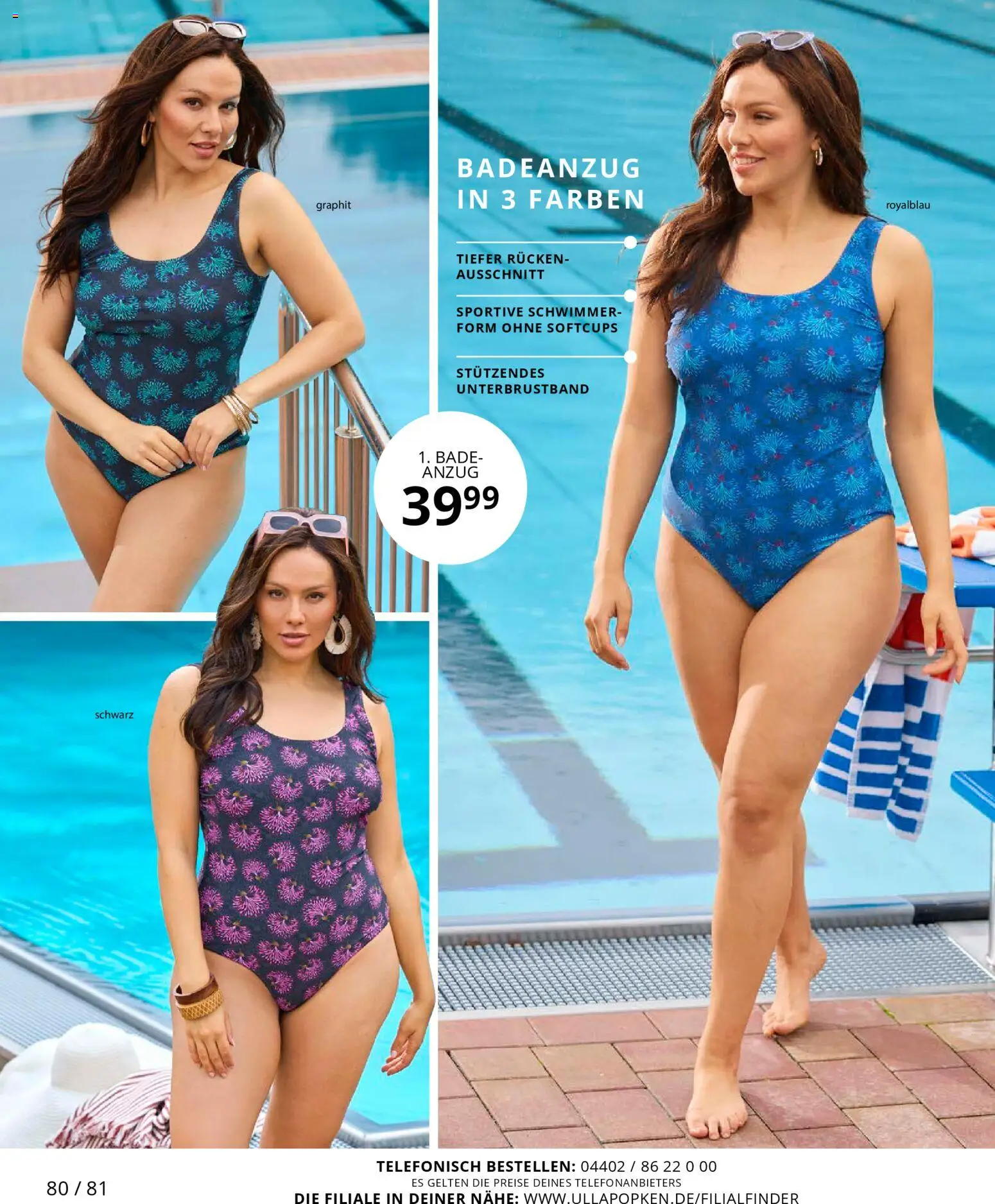 Ulla Popken Prospekt 	 – gültig ab 01.01.2026 | Seite: 80 | Produkte: Badeanzug, Anzug