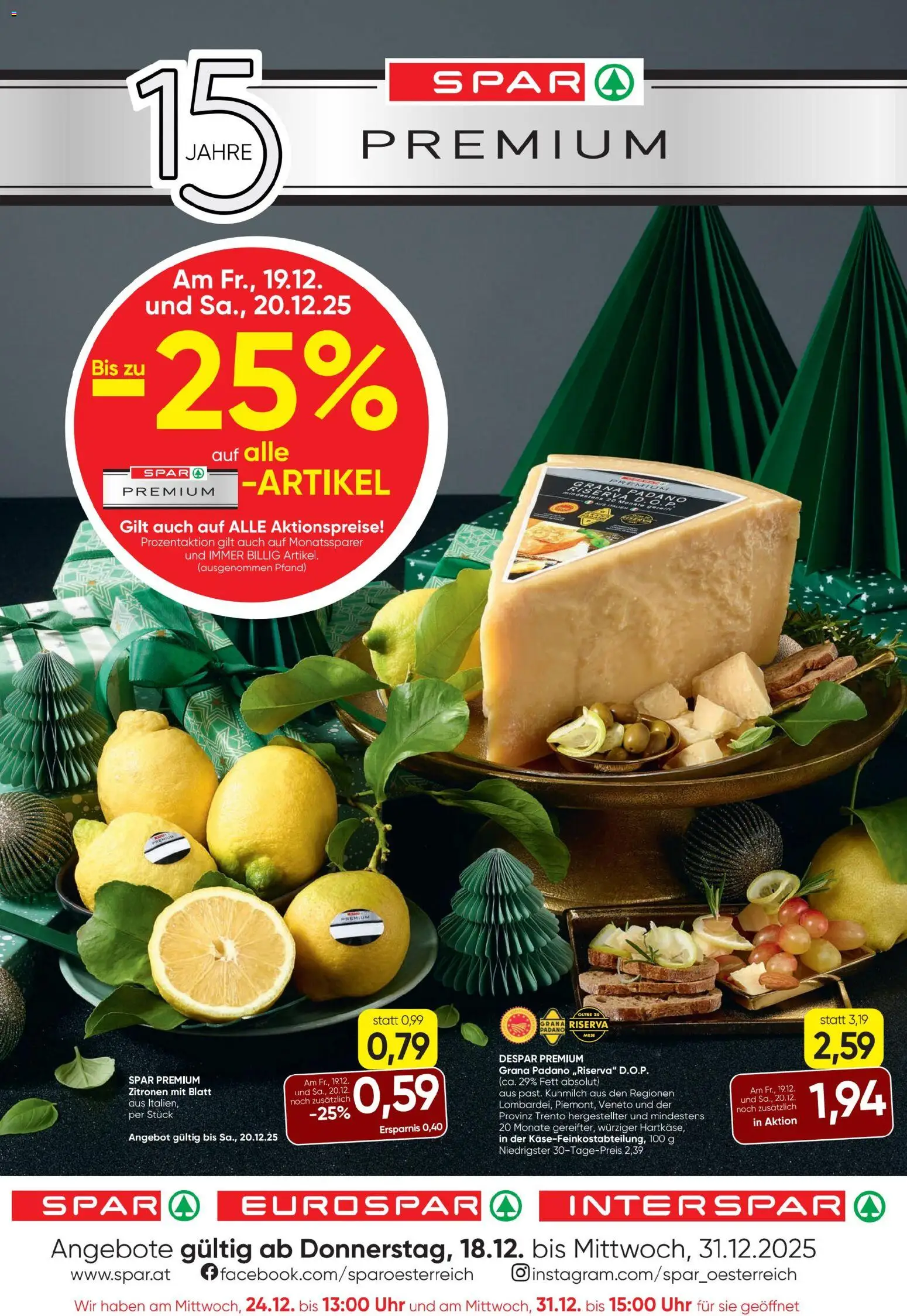 Spar Premium gültig ab 18.12.2025 | Seite: 1 | Produkte: Uhr