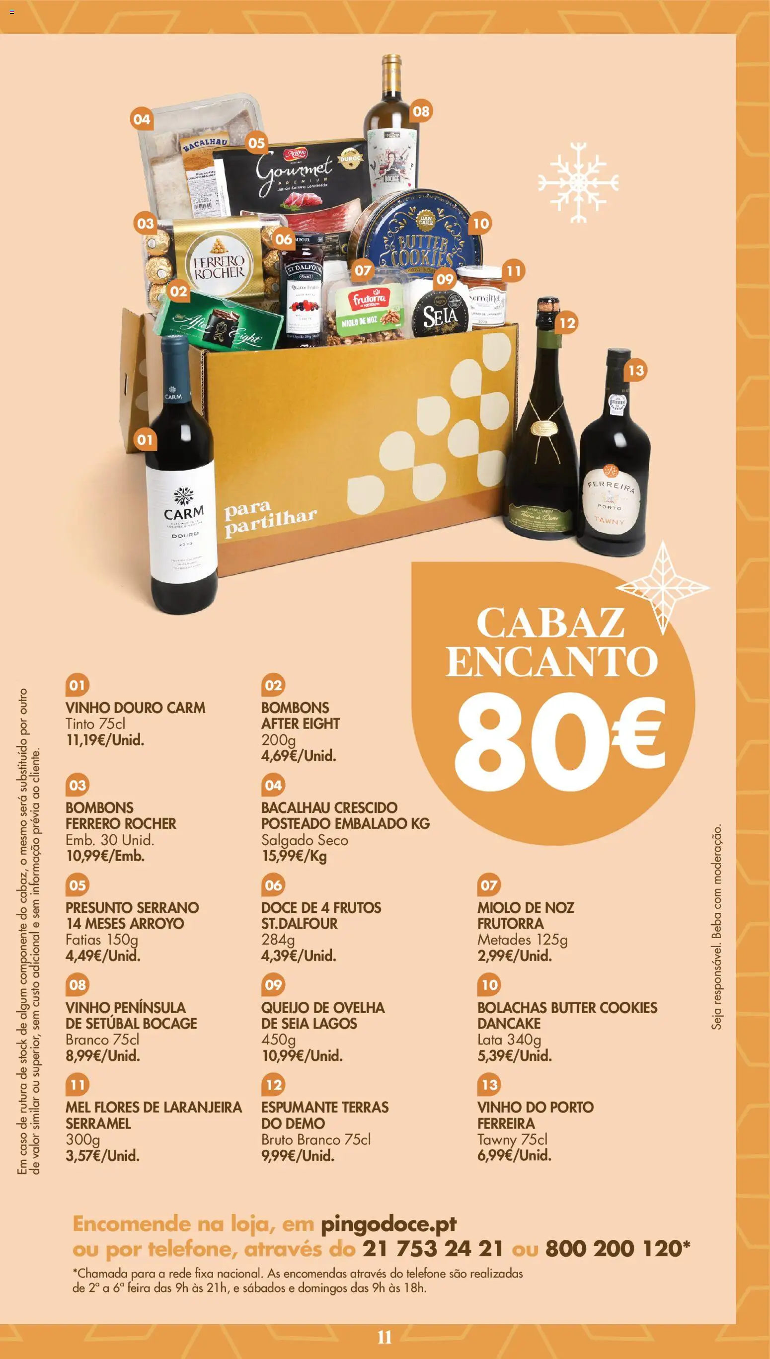 Pingo Doce folheto │ válido de 03.11.2025 | Página: 11 | Produtos: Telefone, Bacalhau, Presunto, Mel