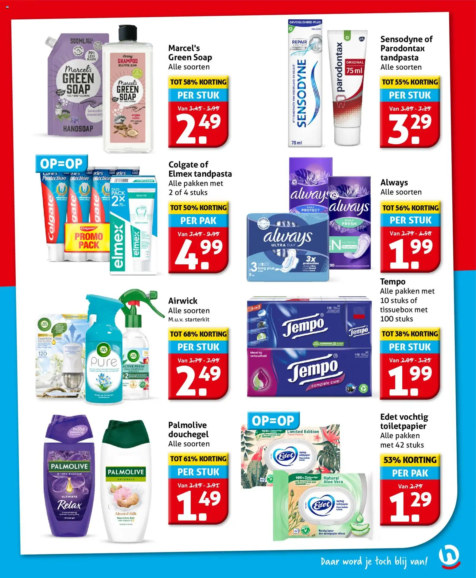 {H1} | Pagina: 31 | Producten: Tandpasta, Toiletpapier, Shampoo, Douchegel