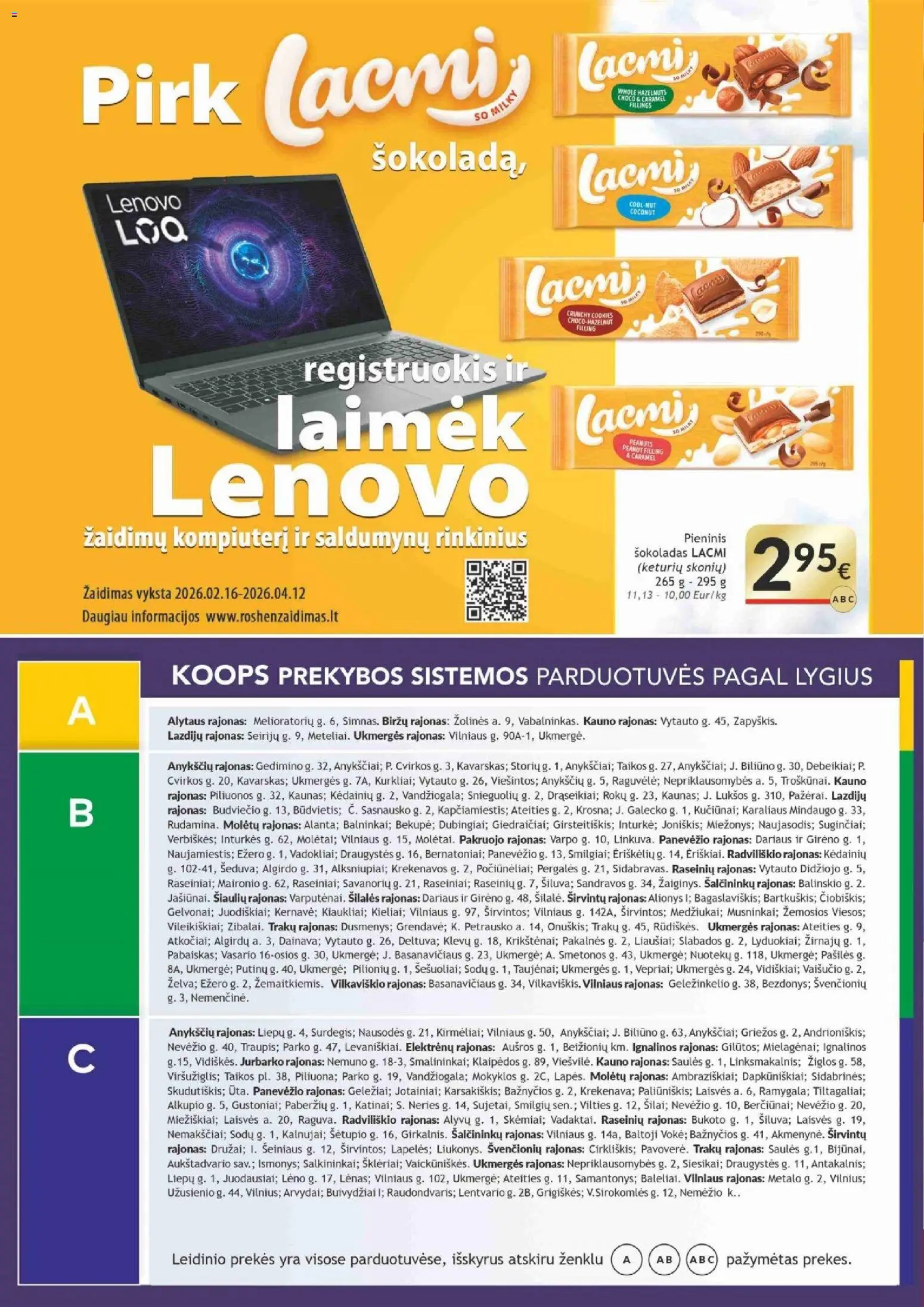 Koops akcijos nuo 30.03.2026 | Puslapis: 2 | Prekių: Žaidimas, Šokoladas