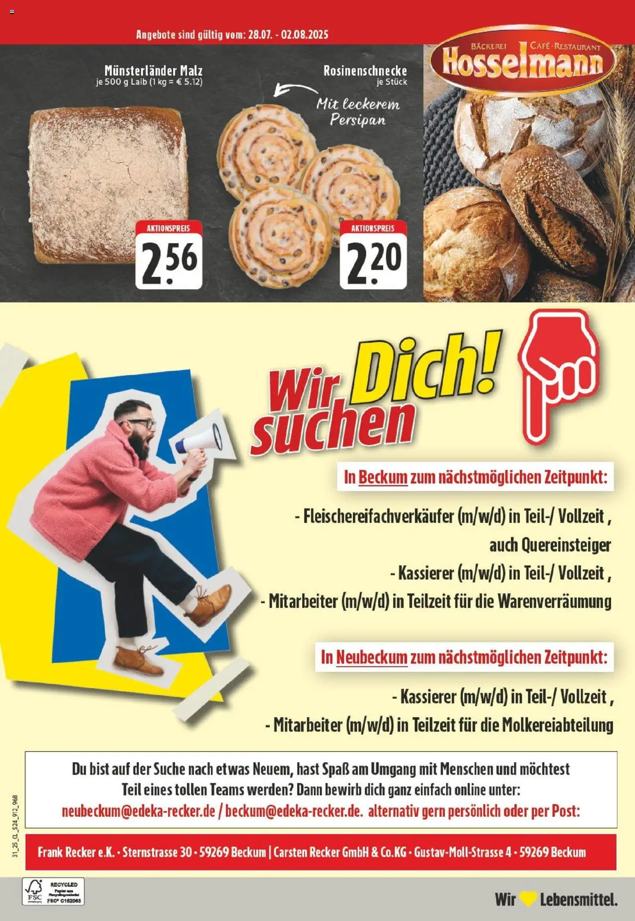 Edeka prospekt Beckum - Neubeckum	 - gültig ab dem 27.07.2025 | Seite: 24 | Produkte: Bäckerei