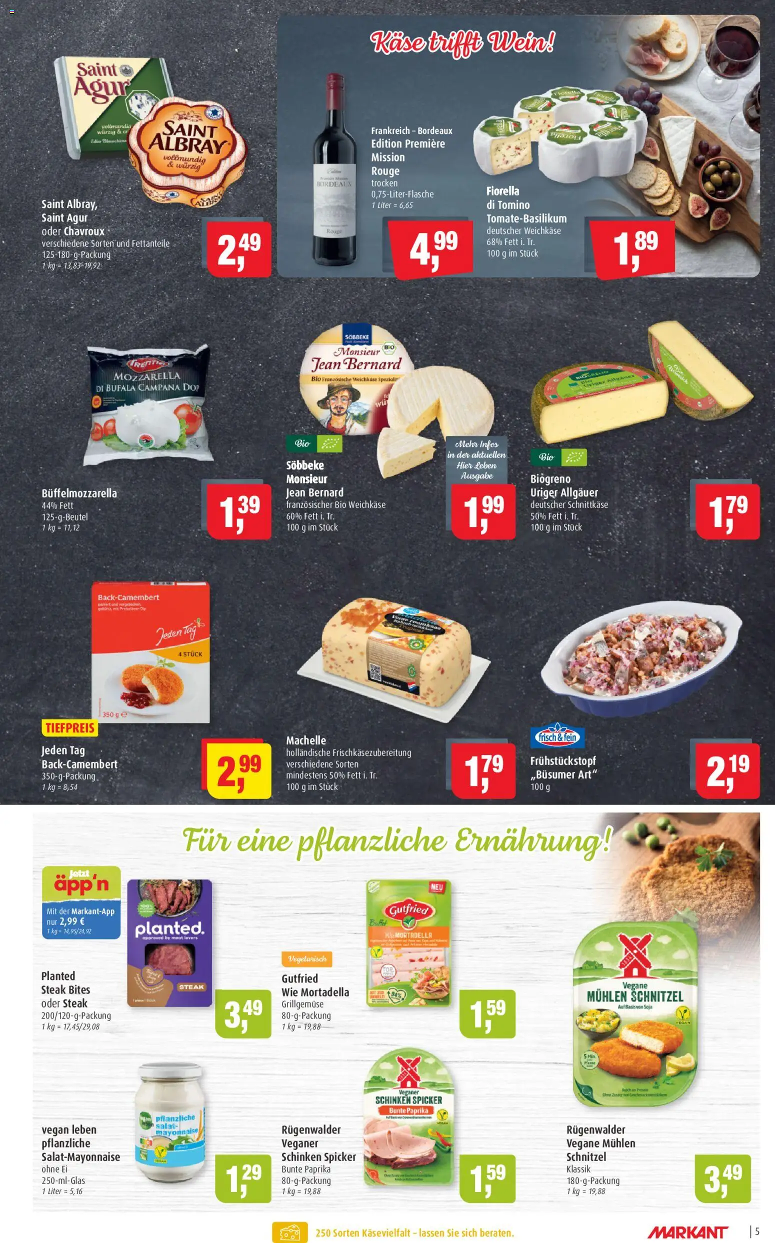 Markant Prospekt 	 – gültig ab 02.02.2026 | Seite: 5 | Produkte: Käse, Mozzarella, Mayonnaise, Schinken