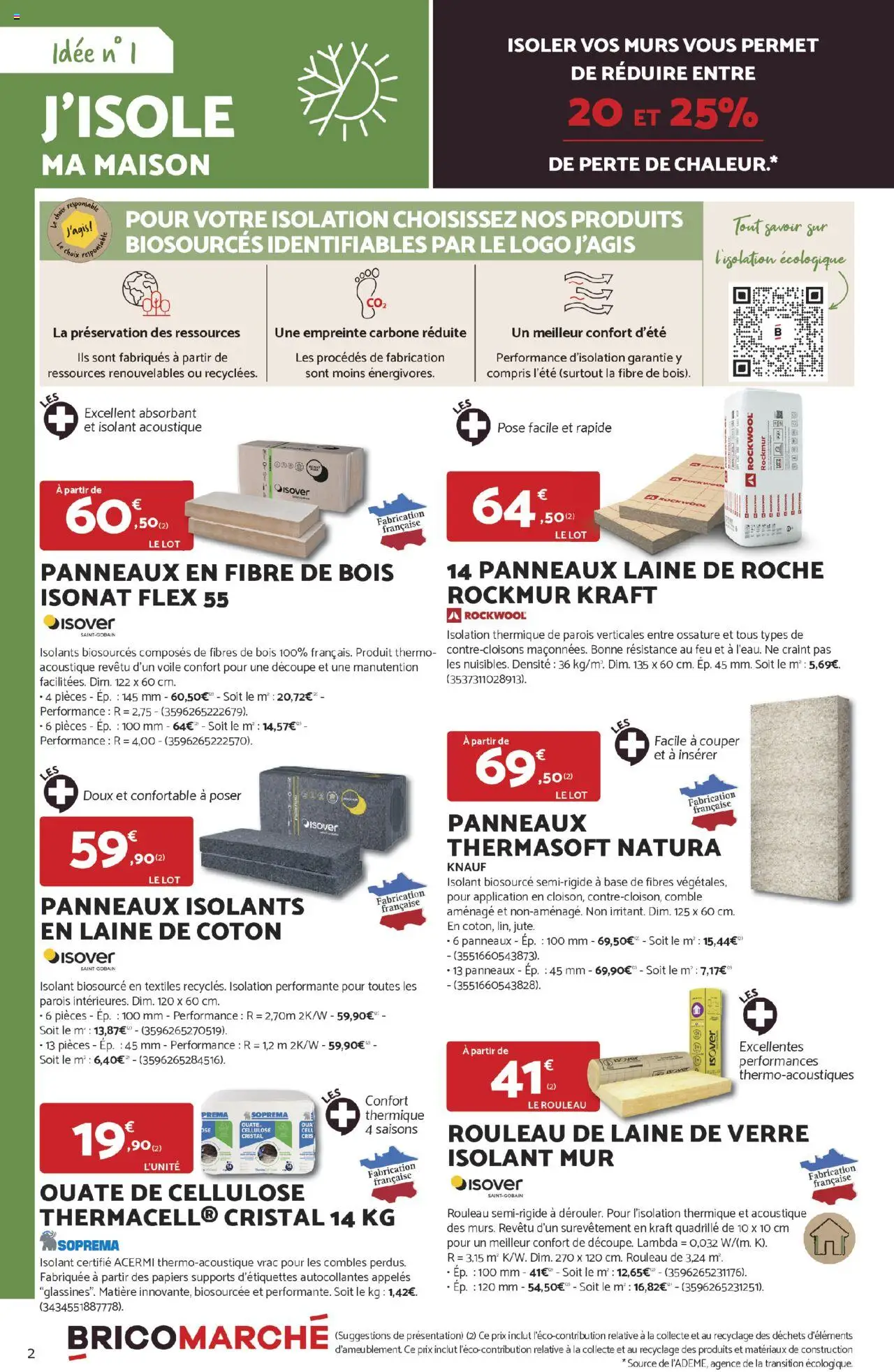  | Page: 2 | Produits: Base, Coton, Isolant acoustique, Rouleau