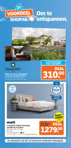 Albert Heijn - Voordeelshop folder week 5 - Voorbeeld van een folder van Albert Heijn, geldig van 26.01.2026 | Pagina: 9 | Producten: Fles, Bed, Matras