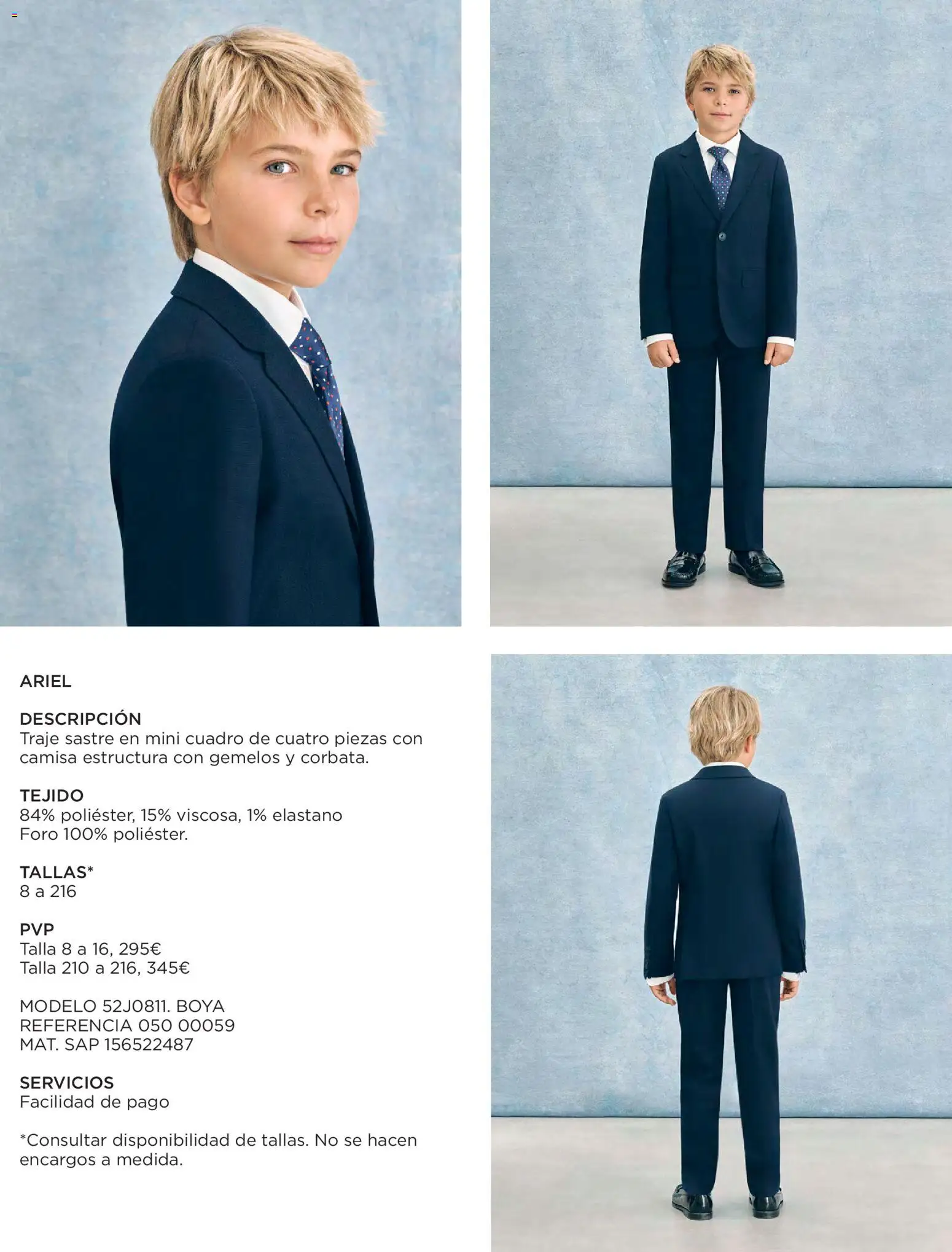 El Corte Inglés Comuniones 2026 │ válido desde el 19.11.2025 | Página: 27 | Productos: Camisa, Traje