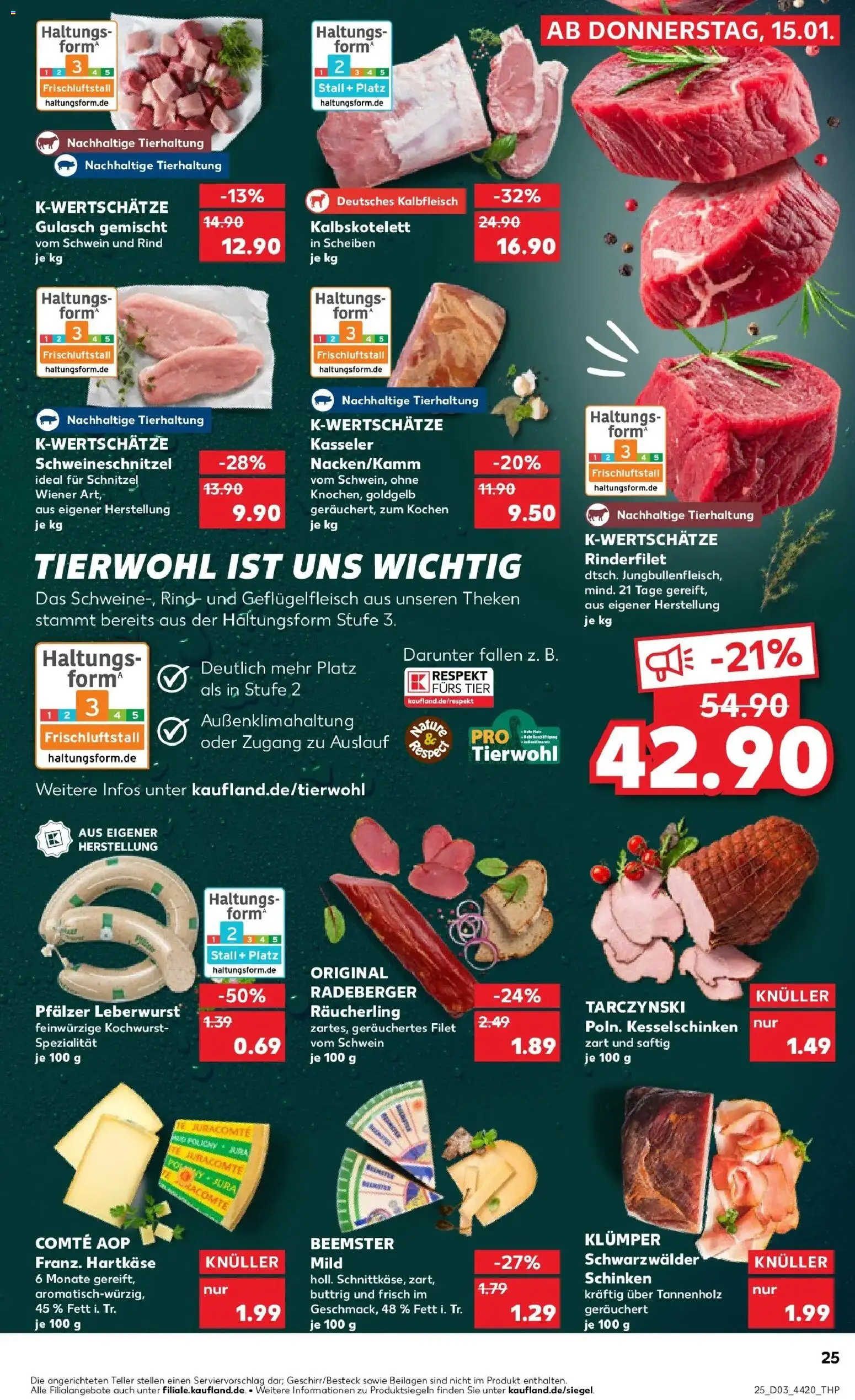 Kaufland prospekt Dortmund	 – gültig ab 15.01.2026 | Seite: 25 | Produkte: Jura, Schnitzel, Gulasch, Schinken