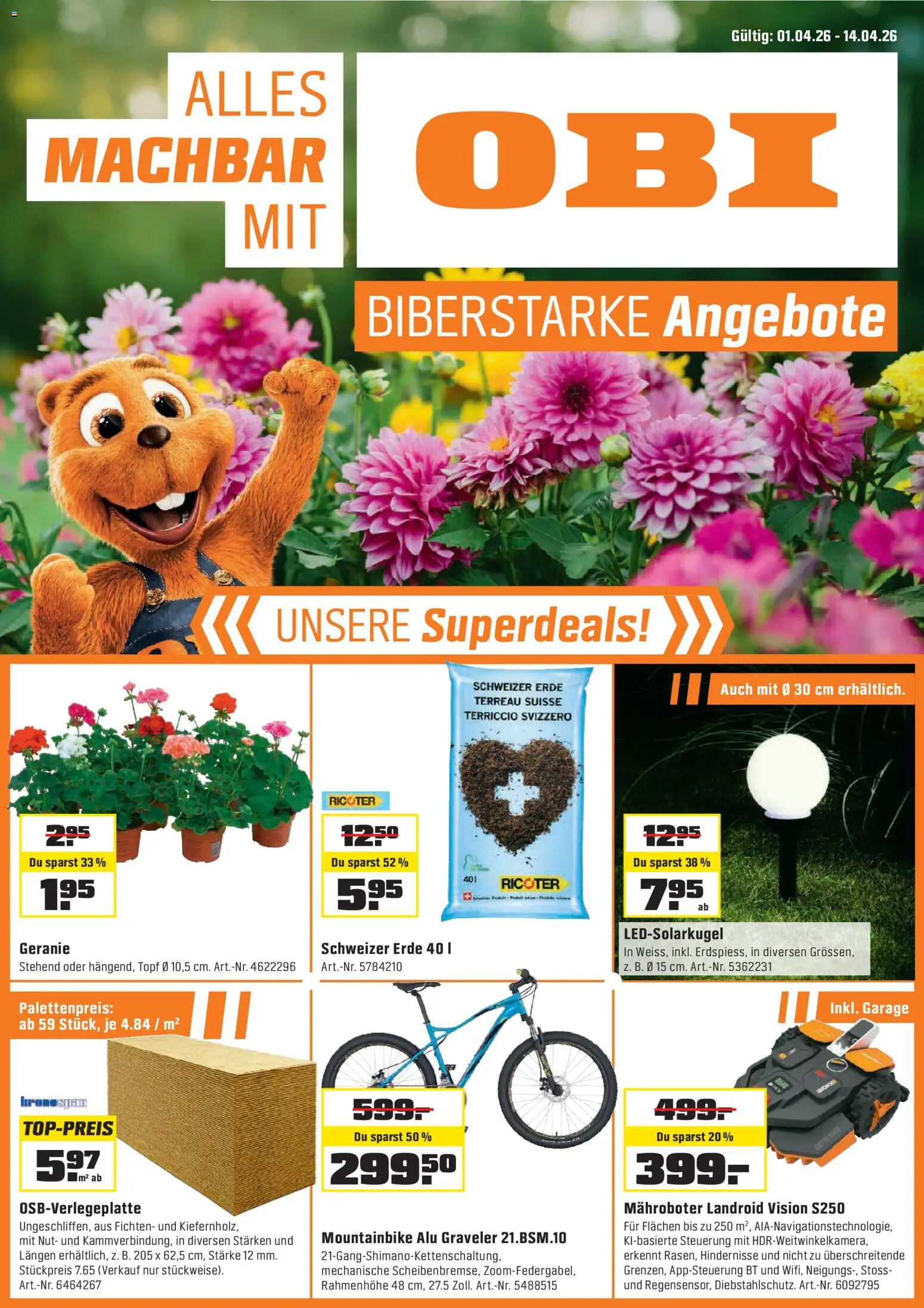 OBI - ALLES MACHBAR MIT OBI – gültig ab 31.03.2026 | Seite: 1 | Produkte: Mountainbike