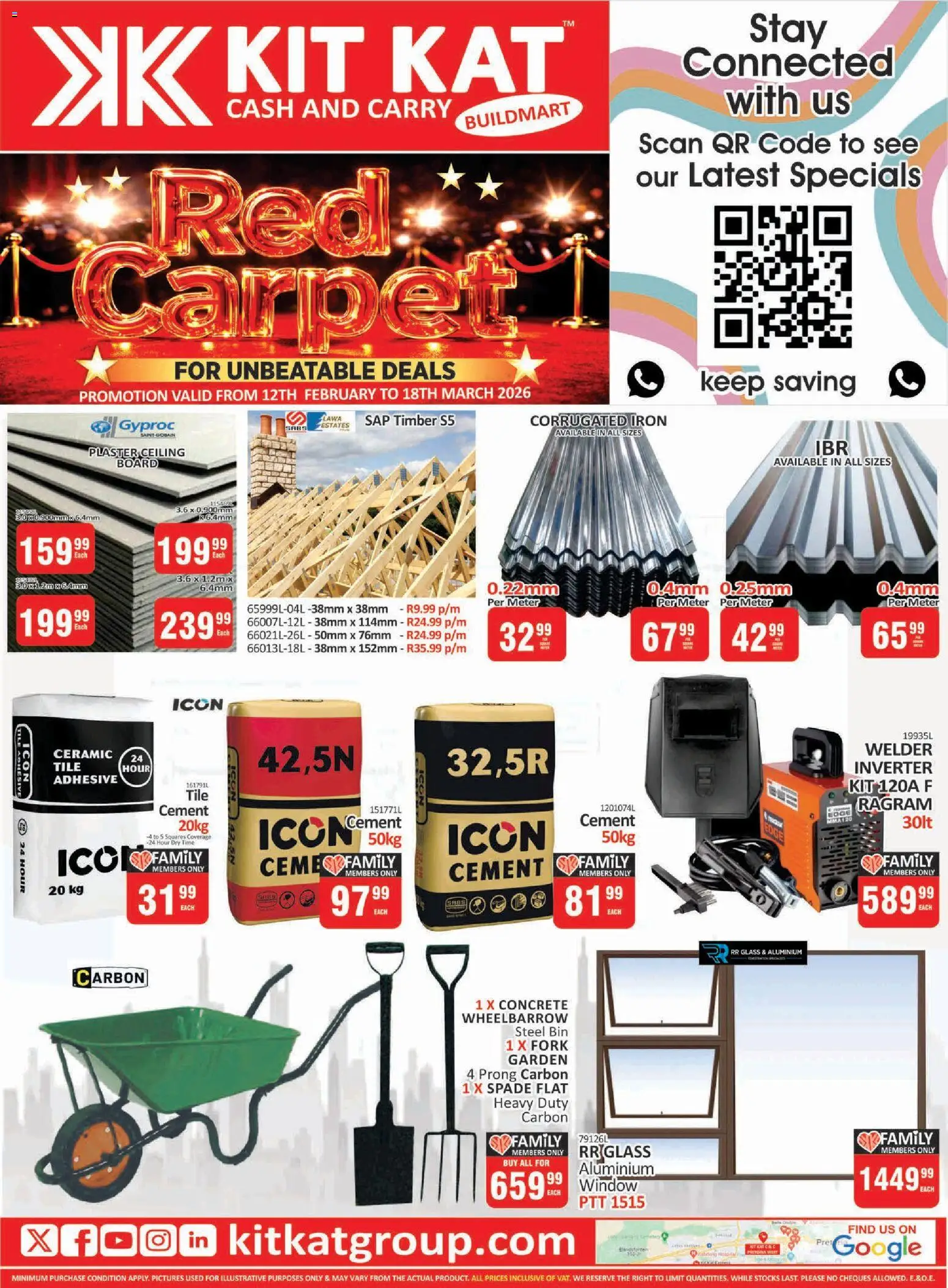 New KIT KAT Cash & Carry catalogue – valid from 12.02.2026 | Page: 16 | Products: Carpet, Adhesive, Spade, Plaster