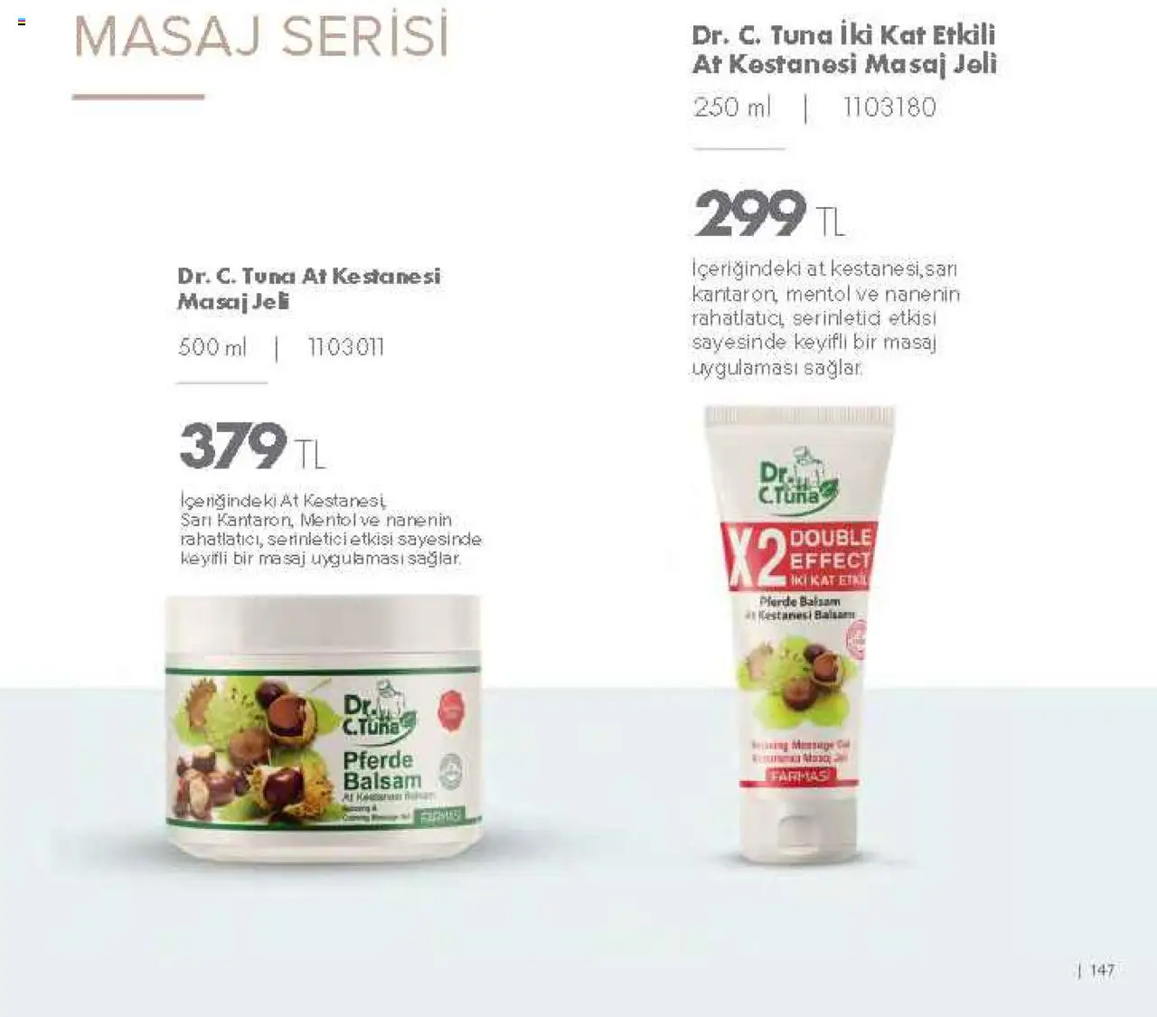 Farmasi Katalog - 01.09.2025 tarihinden itibaren geçerlidir | Sayfa: 147 | Ürünler: At Kestanesi