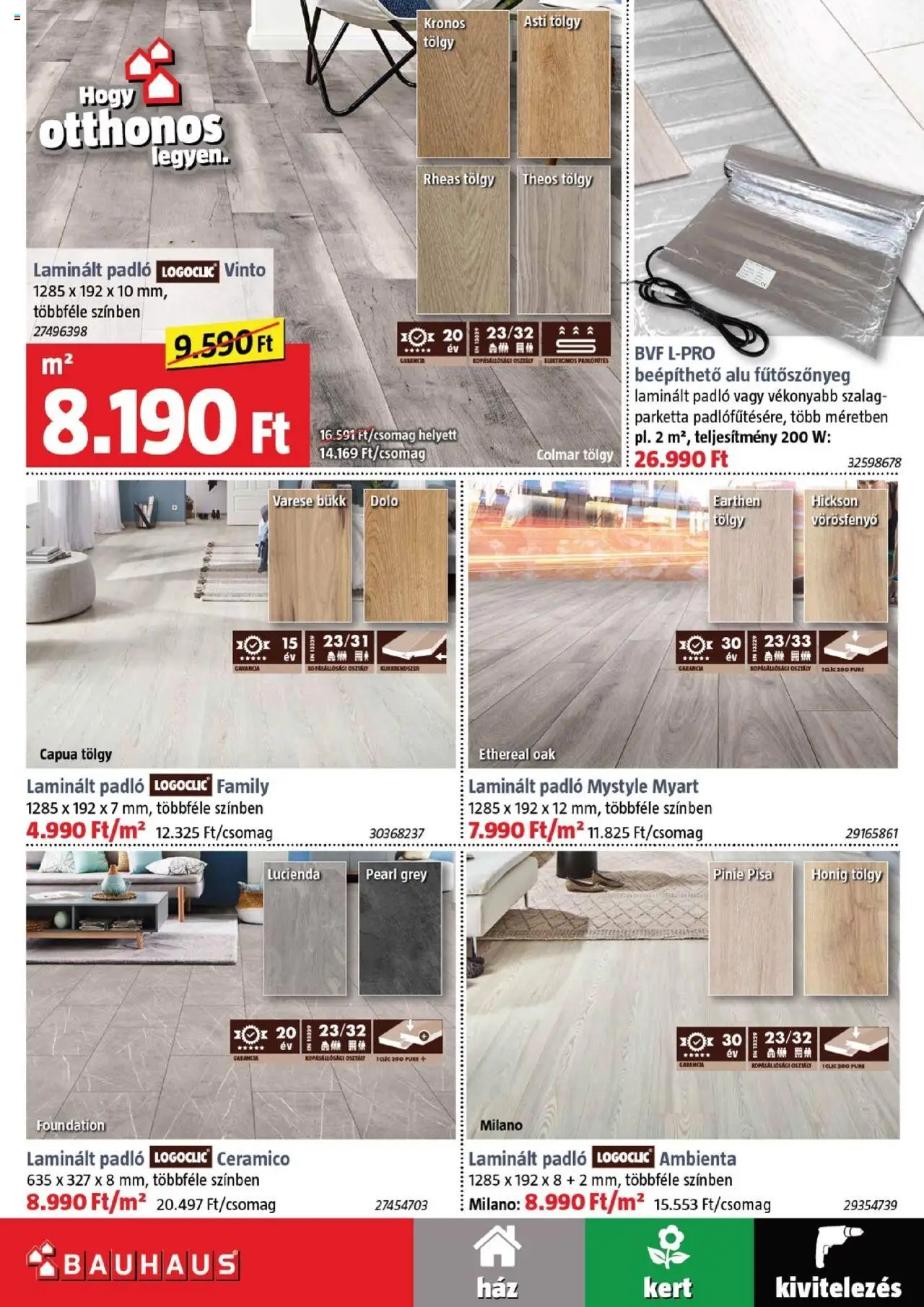 Bauhaus akciós ujság - amely érvényes a következő dátumtól: 03.07.2025 | Oldal: 35 | Termékek: Laminált padló, Parketta