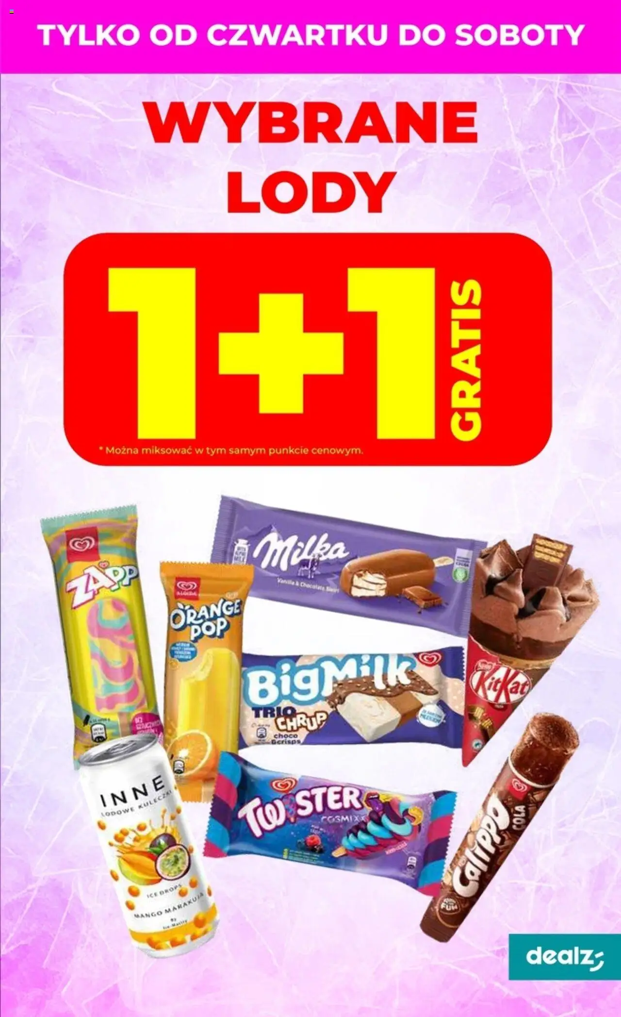 Dealz Gazetka od 11.09.2025 | Strona: 33 | Produkty: Mango, Milka, Lody
