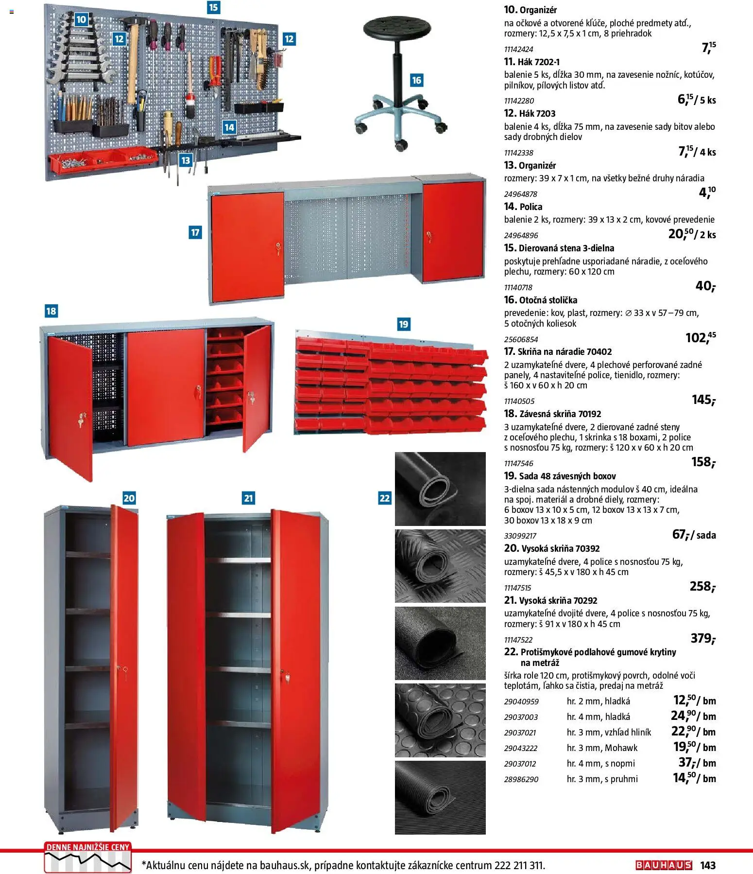 Nové Bauhaus akcie – leták je platný od 26.01.2026 | Strana: 143 | Produkty: Organizér, Skriňa, Skrinka, Police