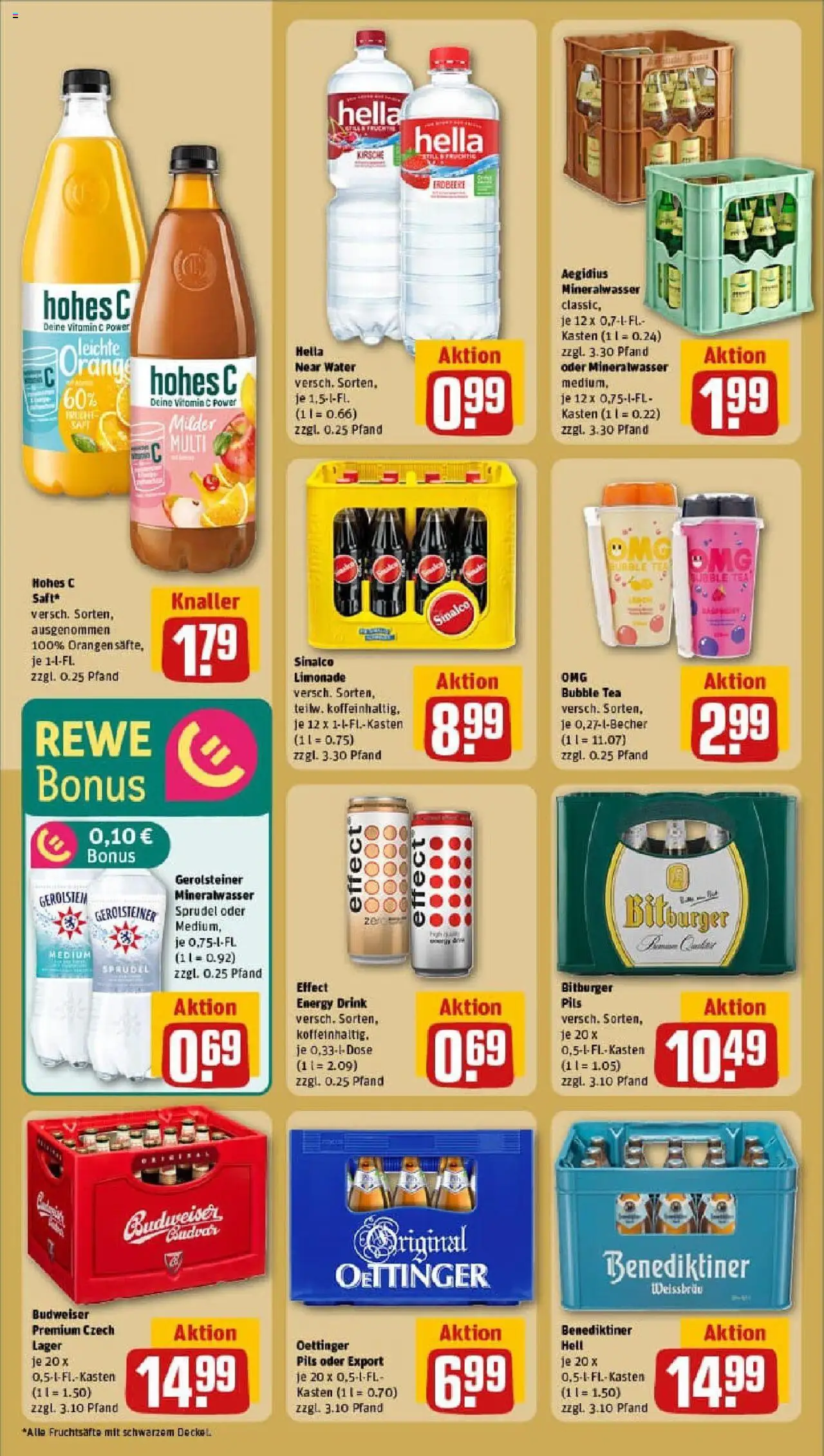 Rewe prospekt Köln / Porz Wahn	 - gültig ab dem 06.07.2025 | Seite: 16 | Produkte: Energy, Mineralwasser, Budweiser, Gerolsteiner