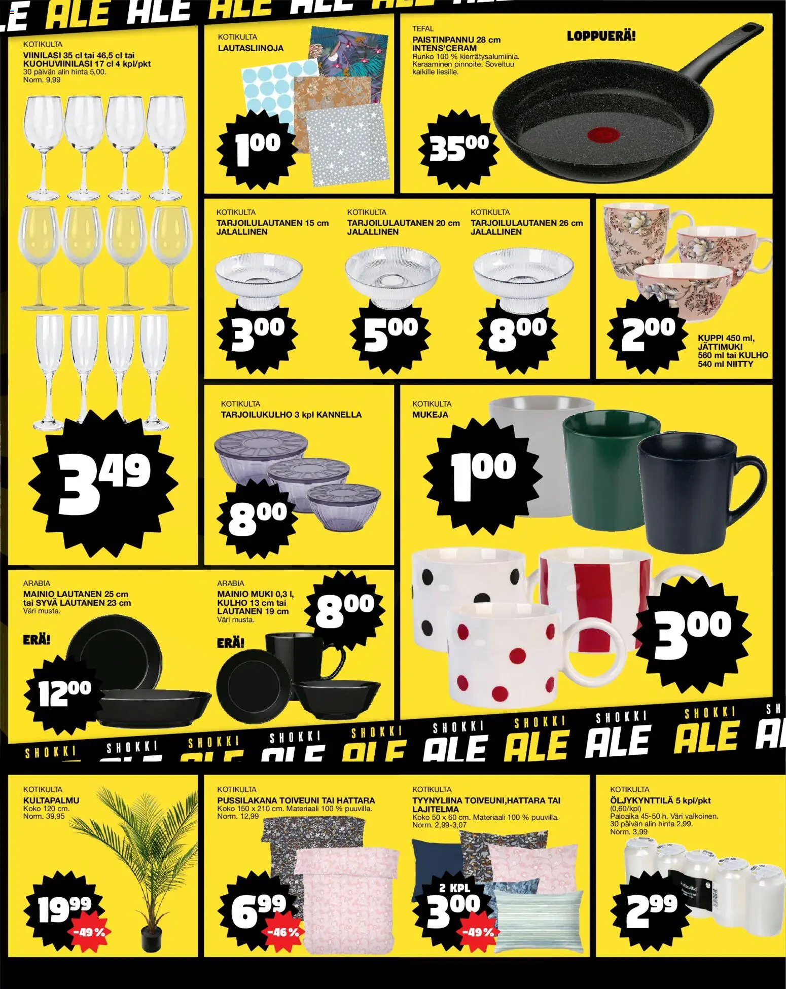 Tokmanni tarjoukset – voimassa 27.12.2025 alkaen | Sivu: 7 | Tuotteet: Muki, Paistinpannu, Lautanen, Tyynyliina