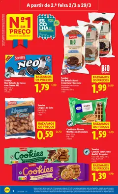Pré-visualização Lidl folheto válido de 02.03.2026 | Página: 8 | Produtos: Leite, Chocolate, Arroz, Creme