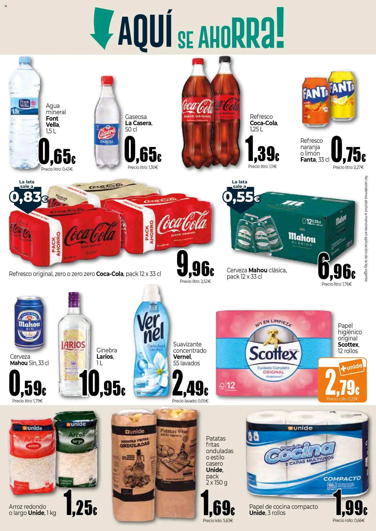 Unide - Super │ válido desde el 26.02.2026 | Página: 3 | Productos: Cerveza, Papel higienico, Suavizante, Gaseosa