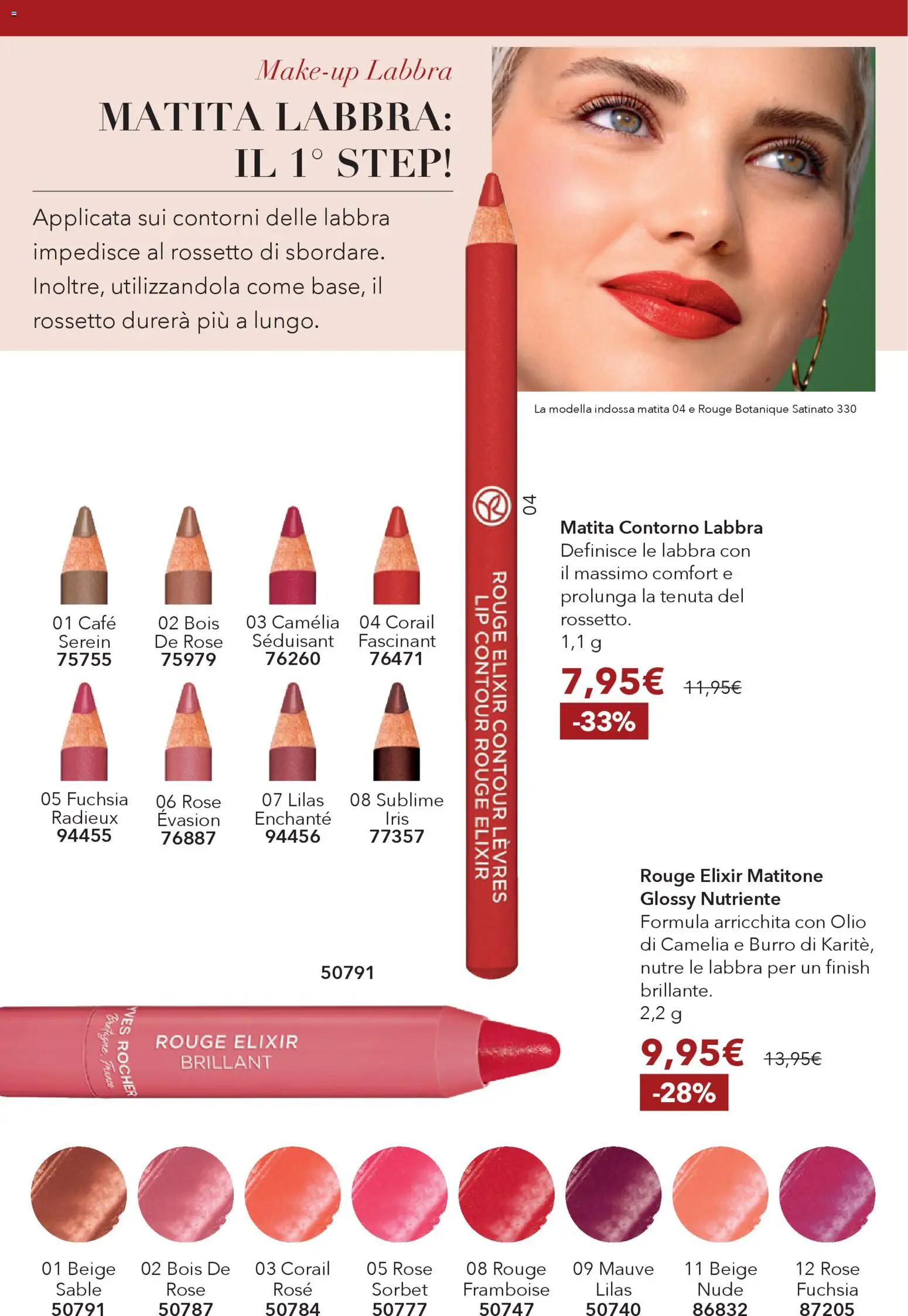 Volantino Yves Rocher del 02.04.2026 | Pagina: 68 | Prodotti: Rossetto, Olio, Burro