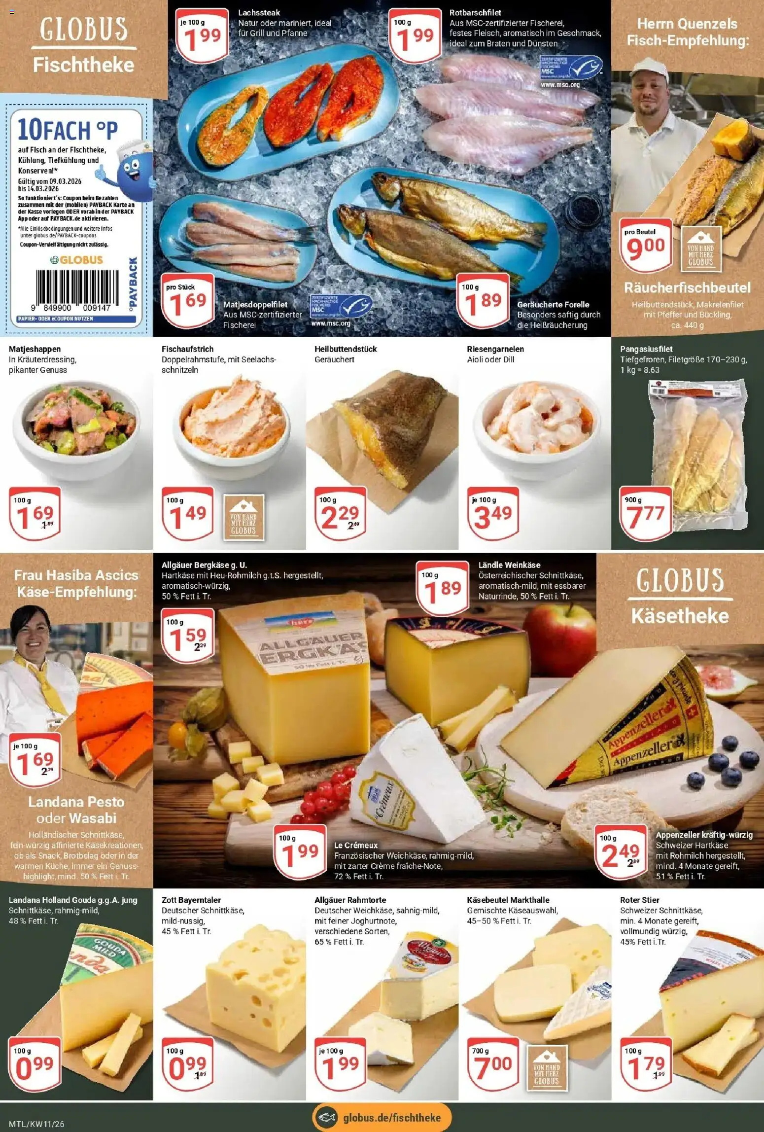 Globus prospekt Maintal-Dörnigheim	 – gültig ab 09.03.2026 | Seite: 10 | Produkte: Grill, Creme, Fisch, Dill