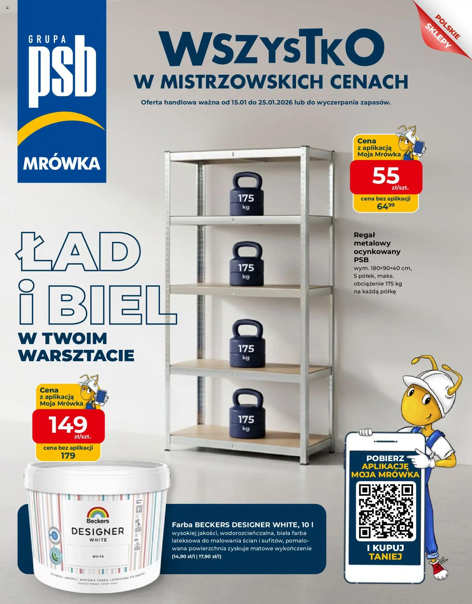 Mrówka Gazetka - Malbork od 12.01.2026 | Strona: 1 | Produkty: Regał metalowy, Regał