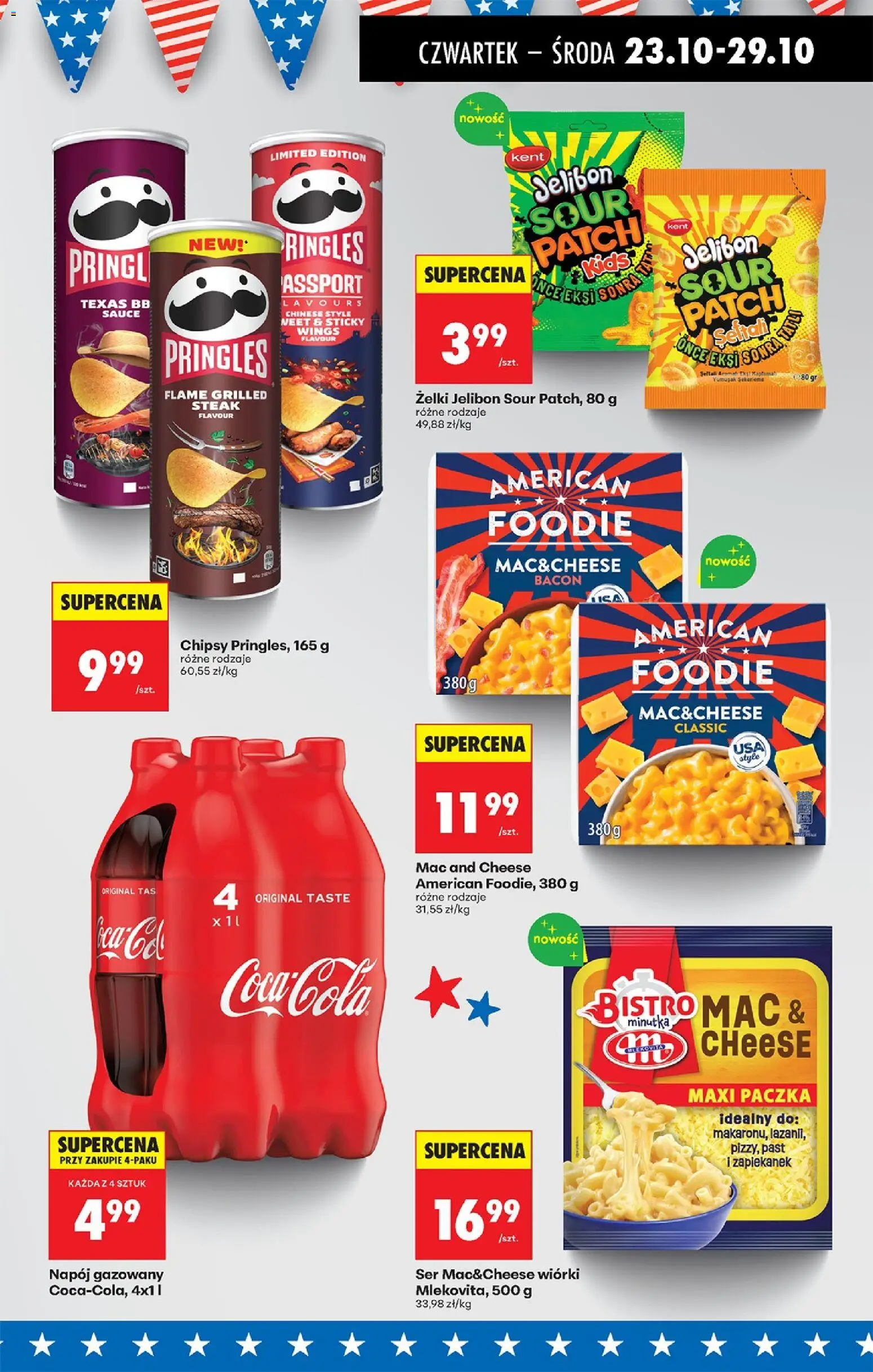 Biedronka gazetka - Oferta w tym tygodniu od 23.10.2025 | Strona: 55 | Produkty: Chipsy, Coca cola, Ser, Pringles