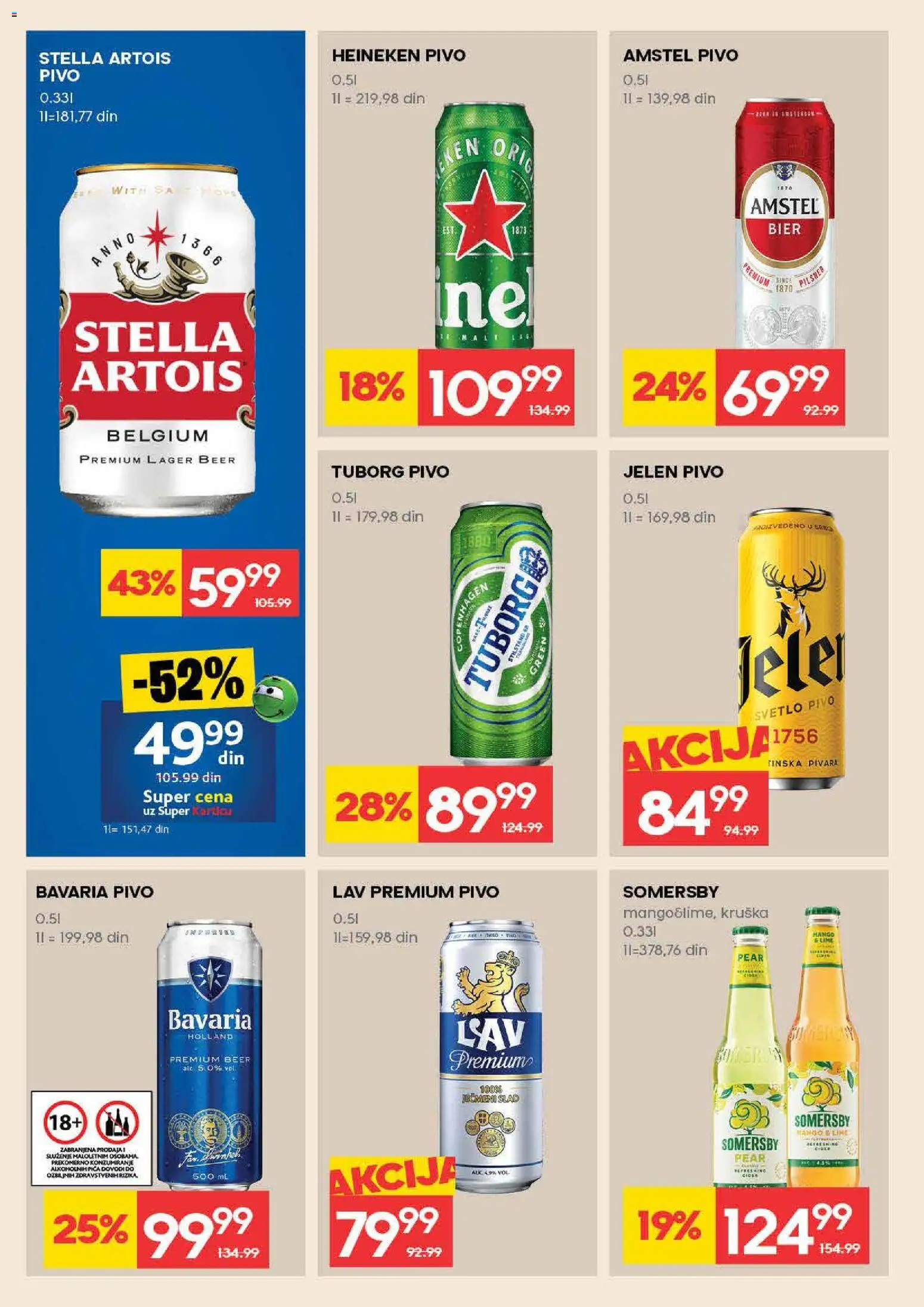 Roda katalog - važi od 12.02.2026 | Strana: 24 | Proizvode: Stella Artois, Cider, Somersby, Pica