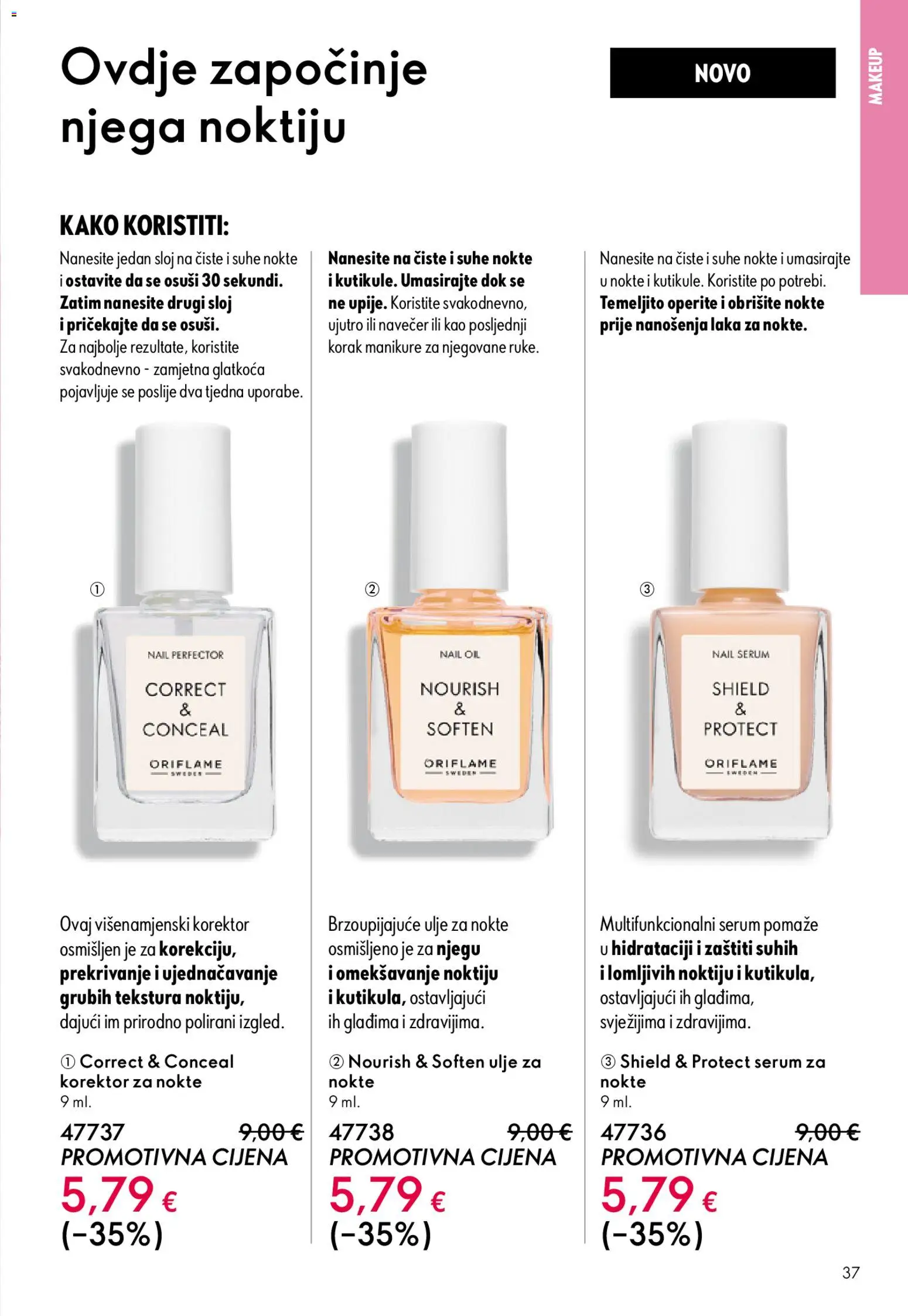 Oriflame katalog | vrijedi od 22.04.2026 | Stranica: 37 | Proizvodi: Ulje, Korektor
