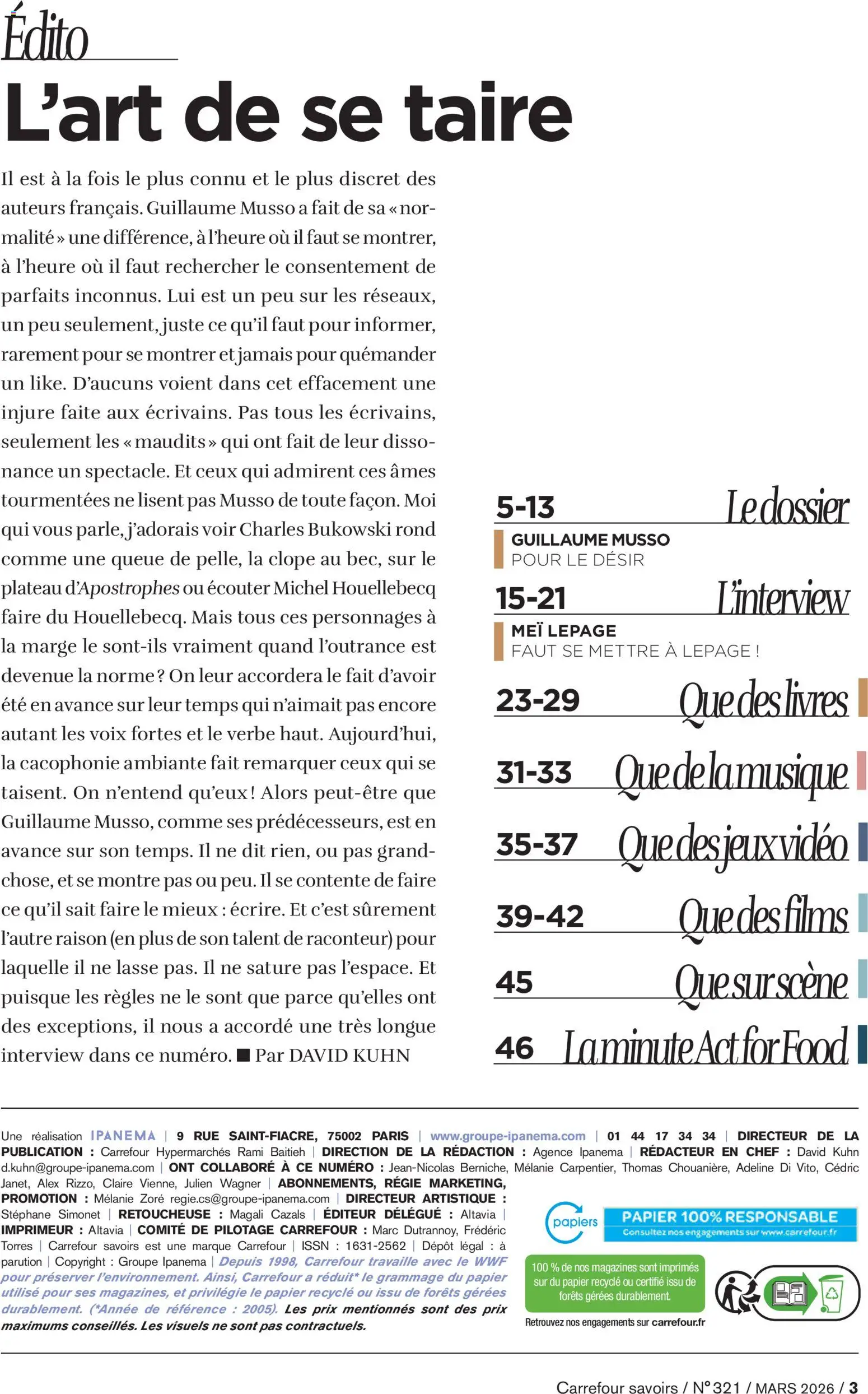 {H1} | Page: 3 | Produits: Montre, Vidéo, Plateau, Mais