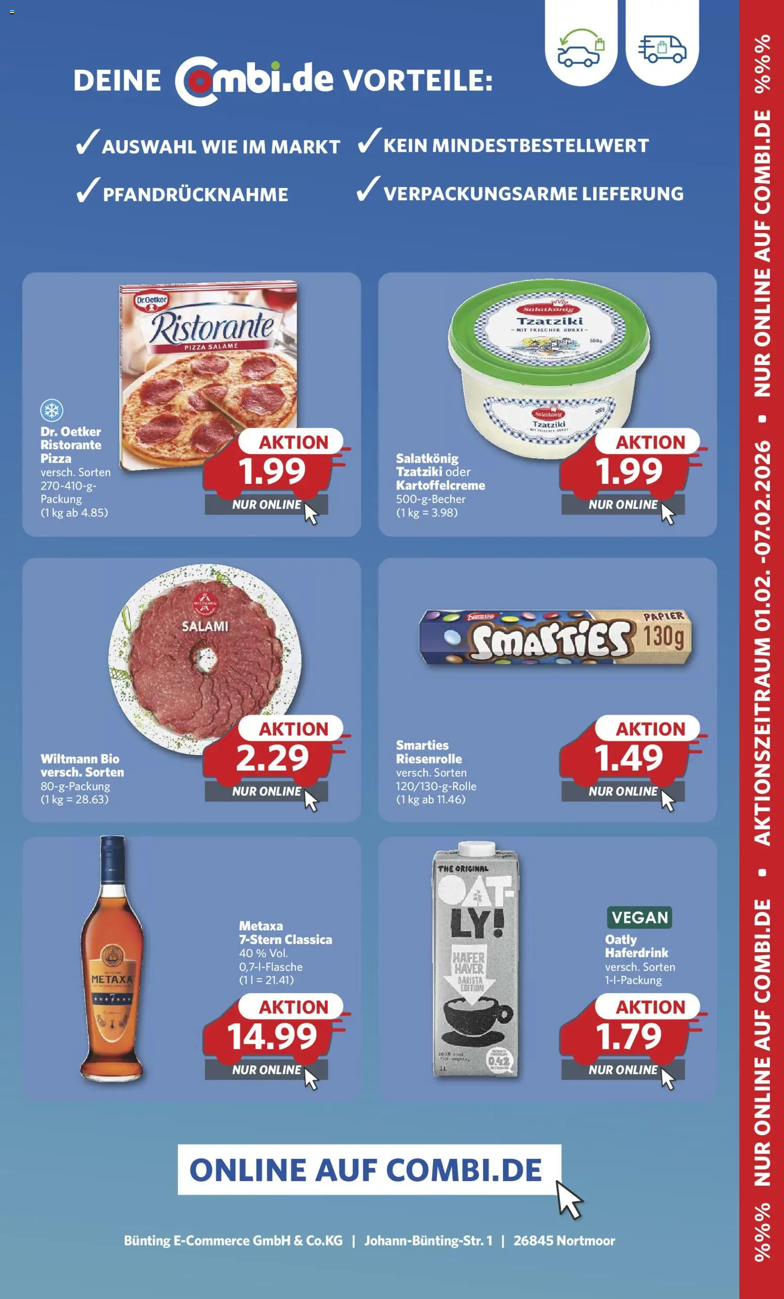 Combi Prospekt 	 – gültig ab 02.02.2026 | Seite: 29 | Produkte: Ristorante, Metaxa, Oatly, Salami