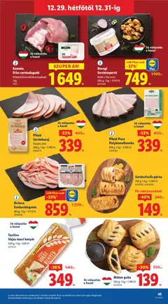 Tastino Vajas toast kenyér, 500 g - amely érvényes a következő dátumtól: 27.12.2025 | Oldal: 45