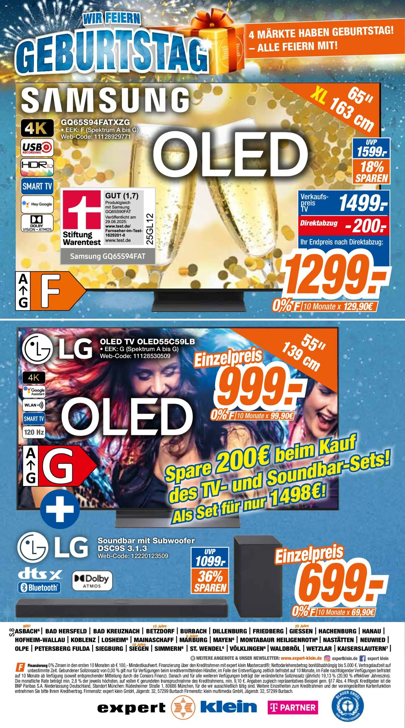 Expert Prospekt – gültig ab 18.04.2026 | Seite: 8 | Produkte: Bad, Samsung, Soundbar, TV