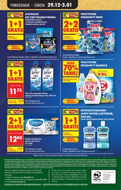 Pogląd oferty "PŁYN DO PŁUKANIA JAMY USTNEJ LISTERINE, 500 ML: COOL MINT, FRESH BURST, STAY WHITE, Mouthwash Listerine, 500 ml: Cool Mint, Fresh Burst, Stay White" - ważna od 29.12.2025 | Strona: 86 | Produkty: Napoje, Płyn do płukania tkanin, Finish, Kapsułki do zmywarki