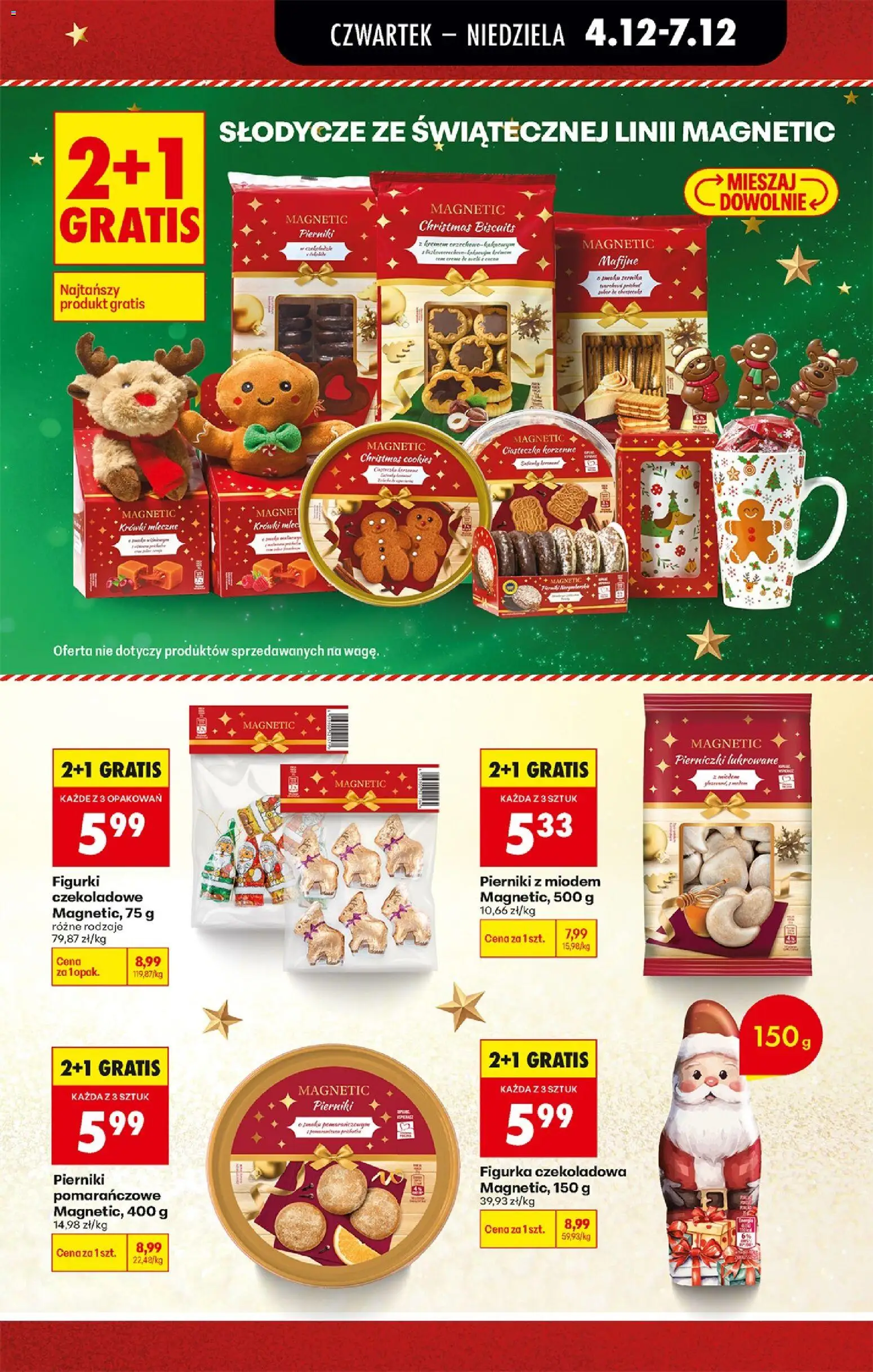 Biedronka gazetka - Oferta w tym tygodniu od 04.12.2025 | Strona: 17 | Produkty: Magnetic, Czekoladowa, Ciasteczka korzenne, Krówki