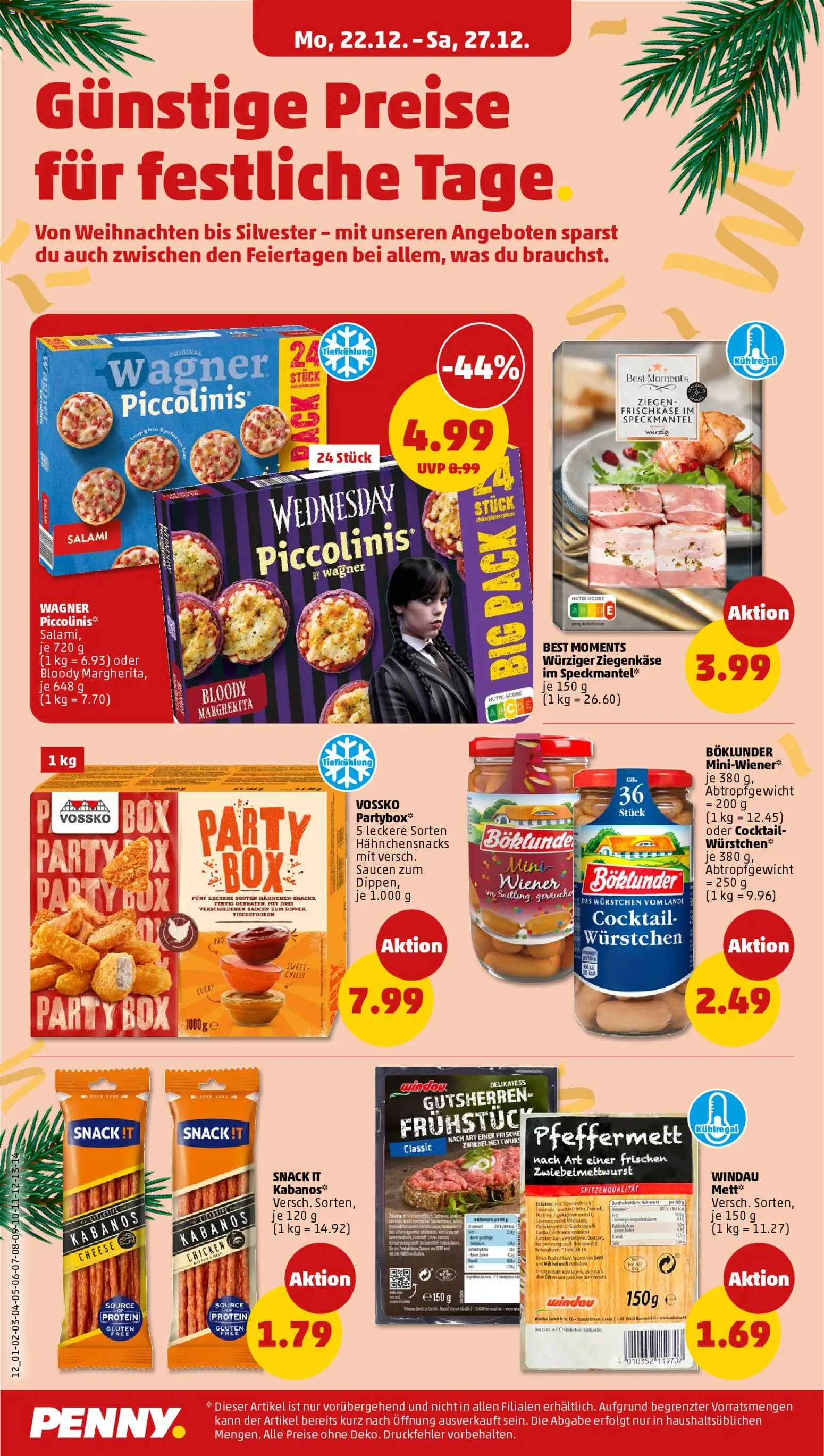Penny Prospekt 	 – gültig ab 22.12.2025 | Seite: 16 | Produkte: Box, Gewürze, Piccolinis, Salami