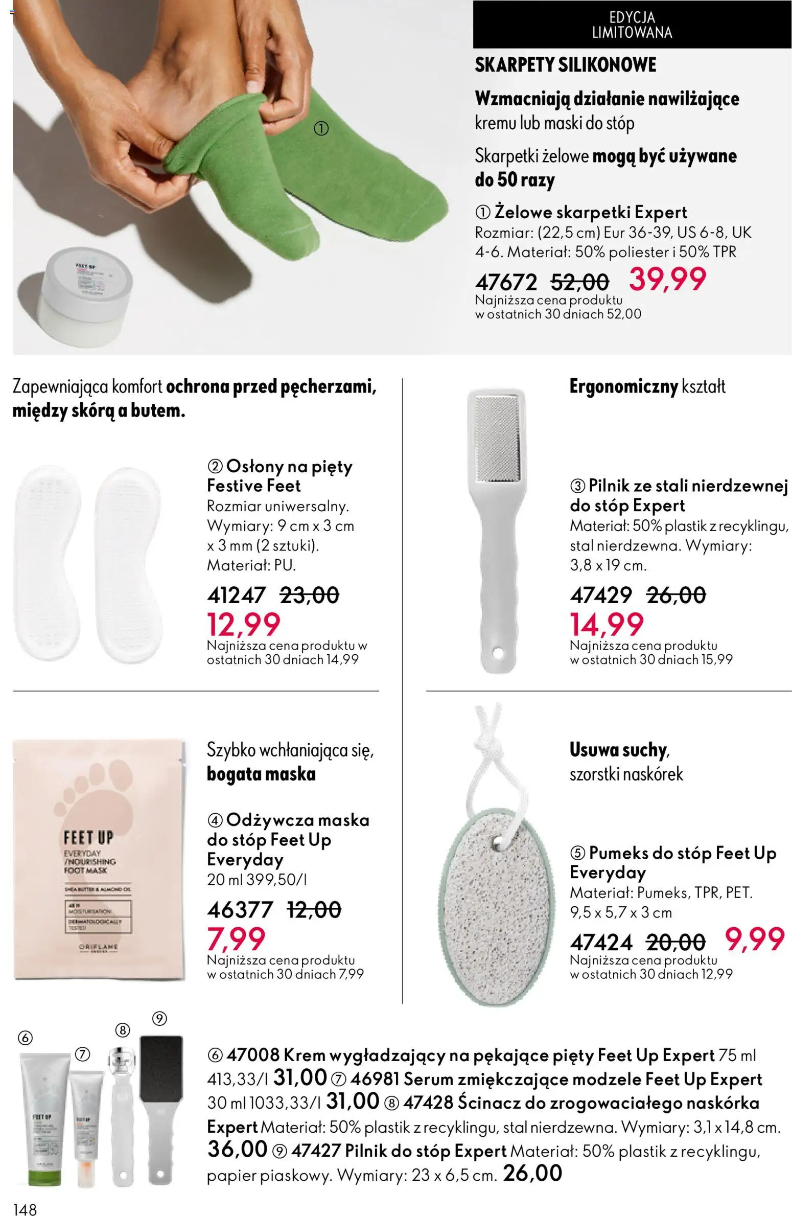 Oriflame Katalog 3 2026 od 11.02.2026 | Strona: 148 | Produkty: Skarpety, Skarpetki, Maska, Krem