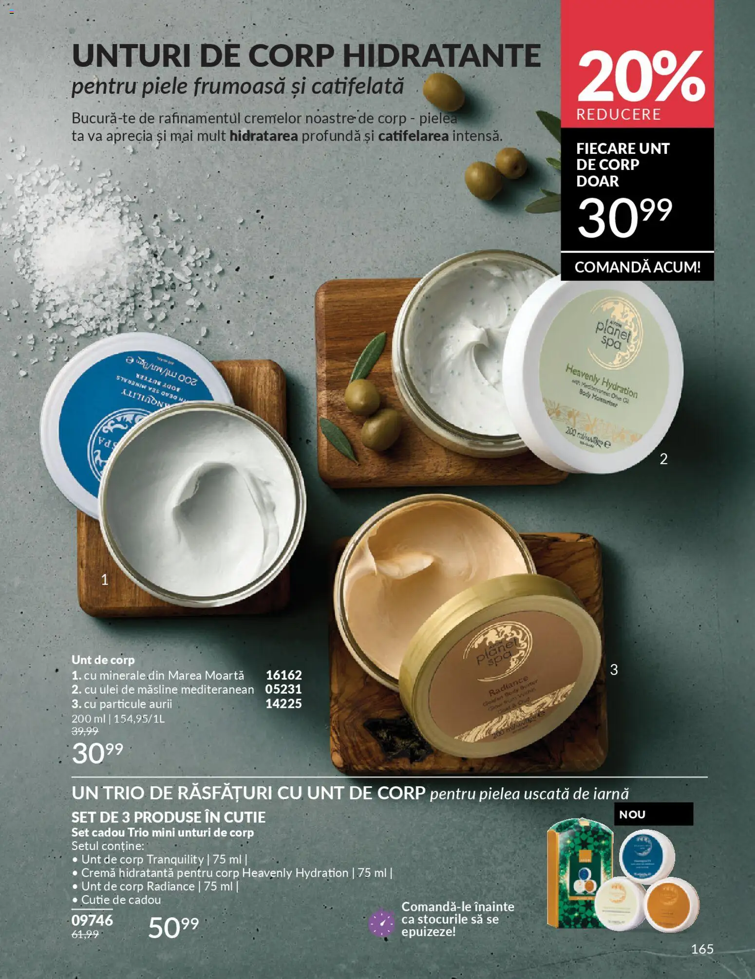 Noul catalog Avon – valabil de la 01.01.2026 | Pagină: 167 | Produse: Unt de corp, Unt, Cremă, Ulei