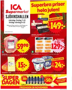 ICA Supermarket - Stockholm - Förhandsvisning av reklamblad från butik ICA Supermarket aktuell från 24.11.2025